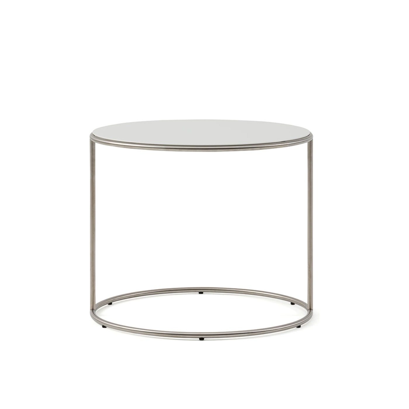 Haworth Cannot Table Circular top with matte magnolia finish