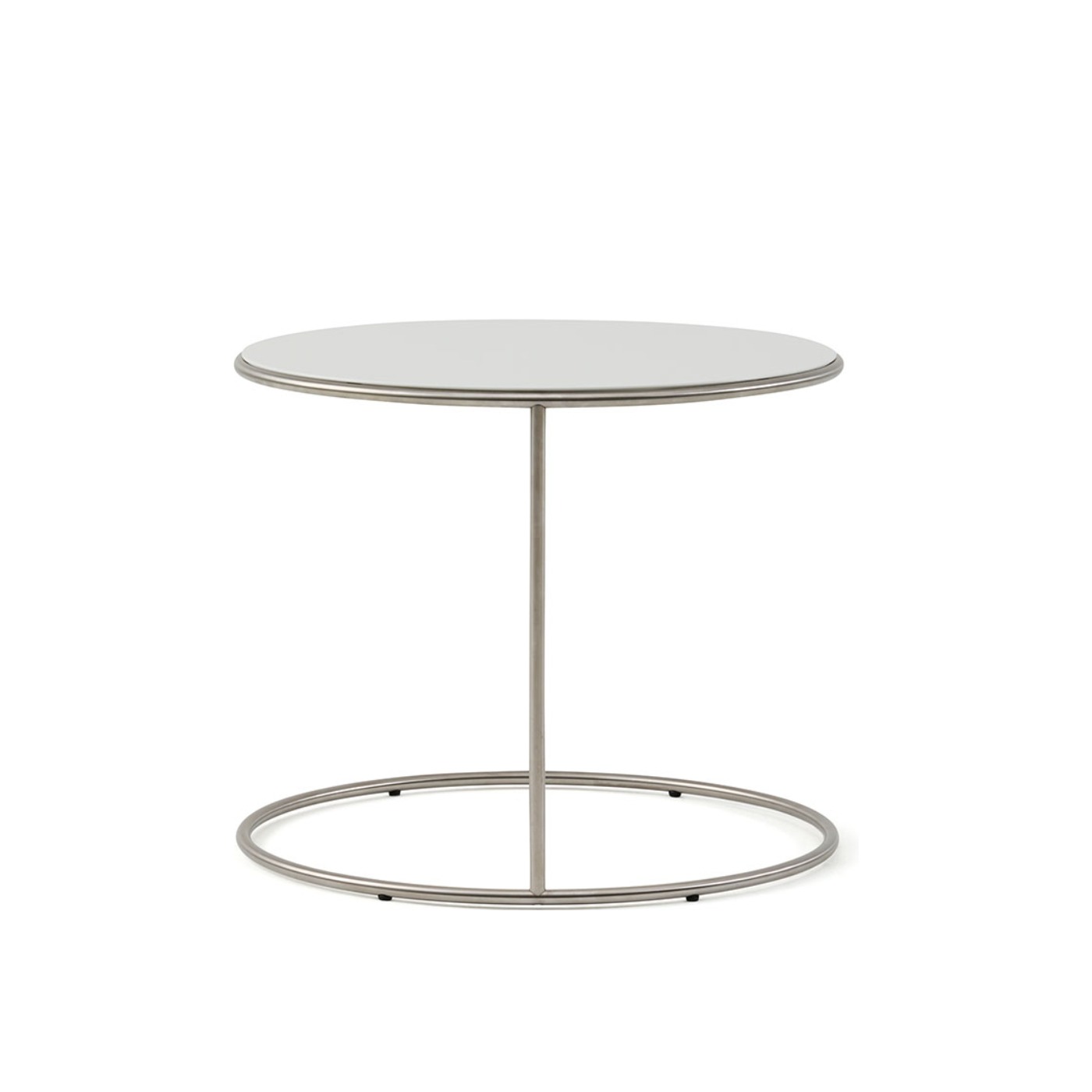 Haworth Cannot Table Circular top with matte magnolia finish