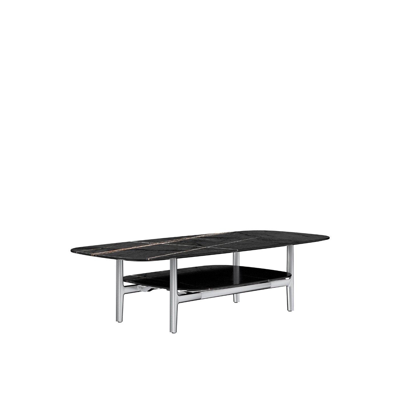 Haworth Volage Table double tier coffee table in sahara noir 