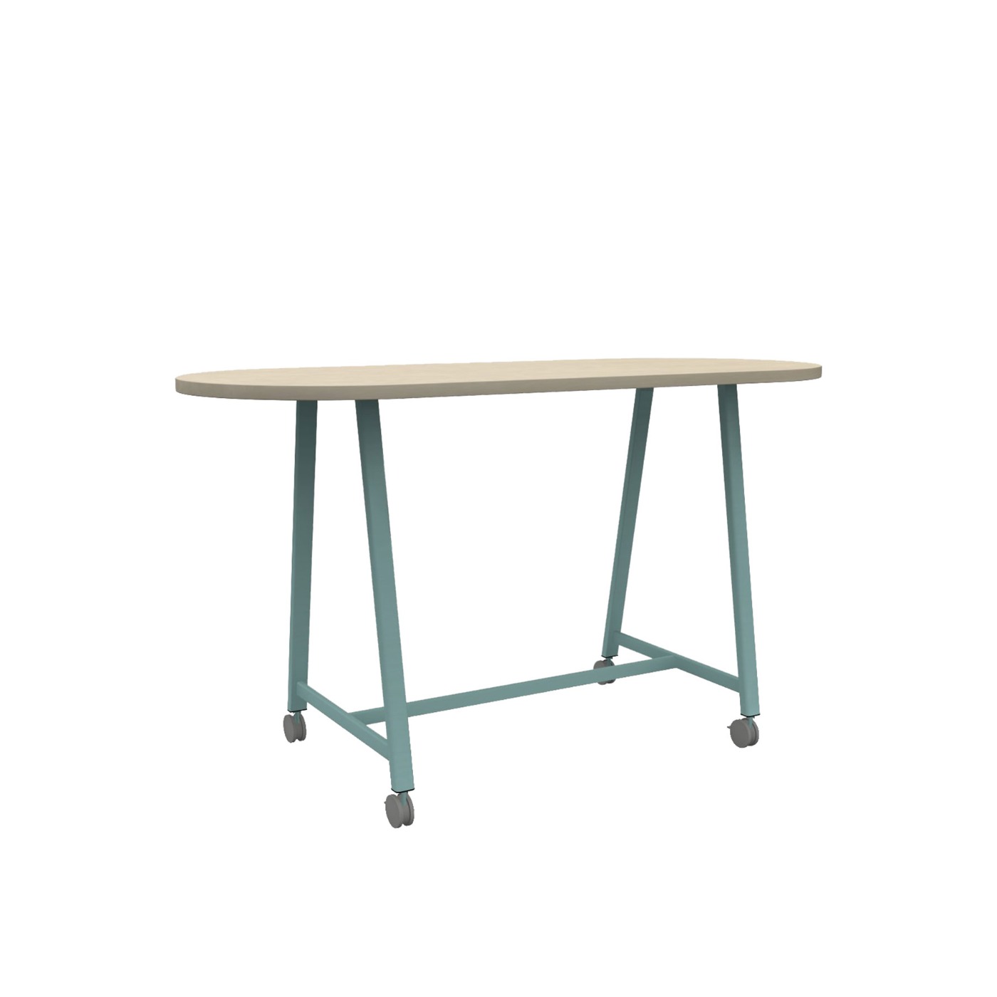 PopUp table model: racetrack on wheels