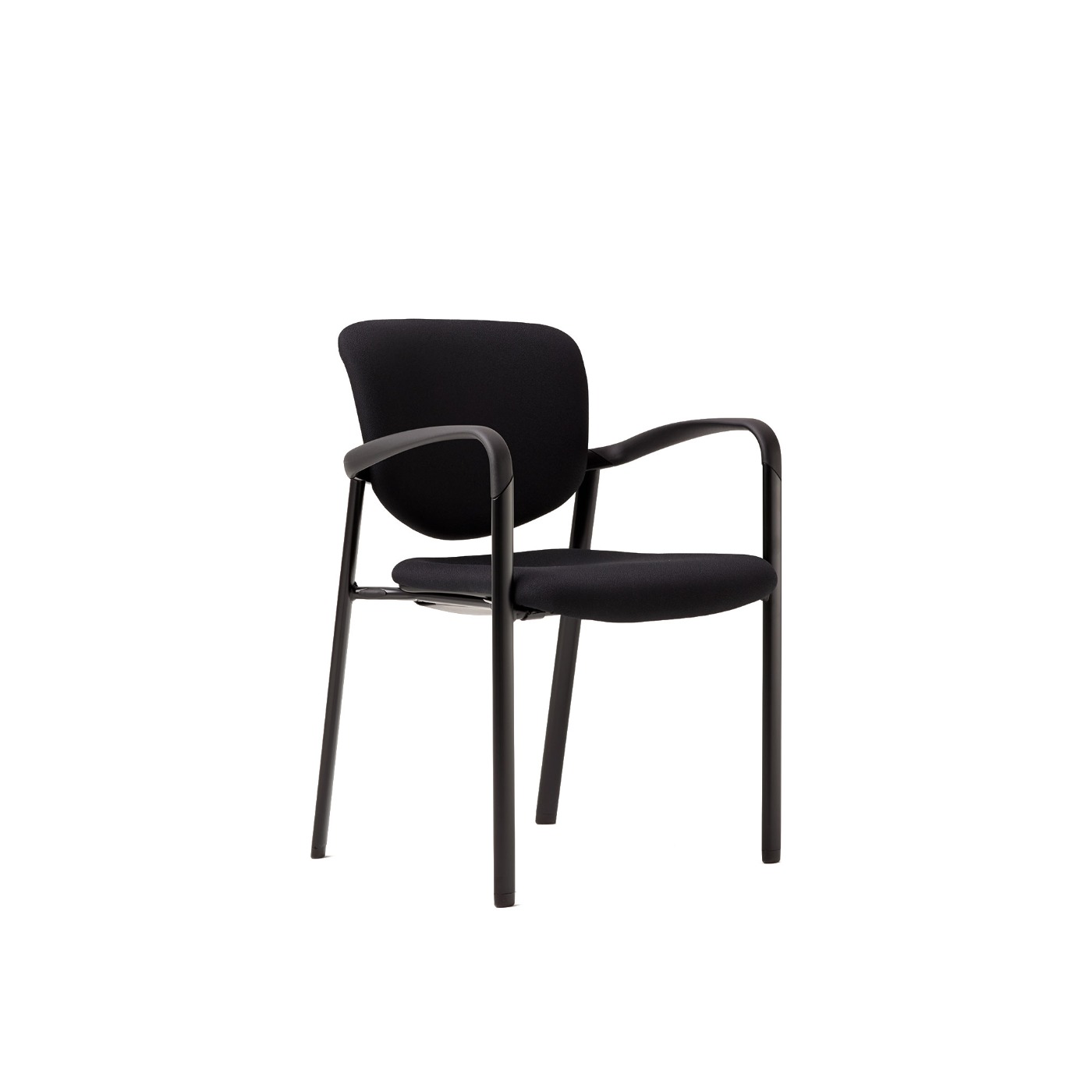 Haworth Improv Side chair in black upholstery