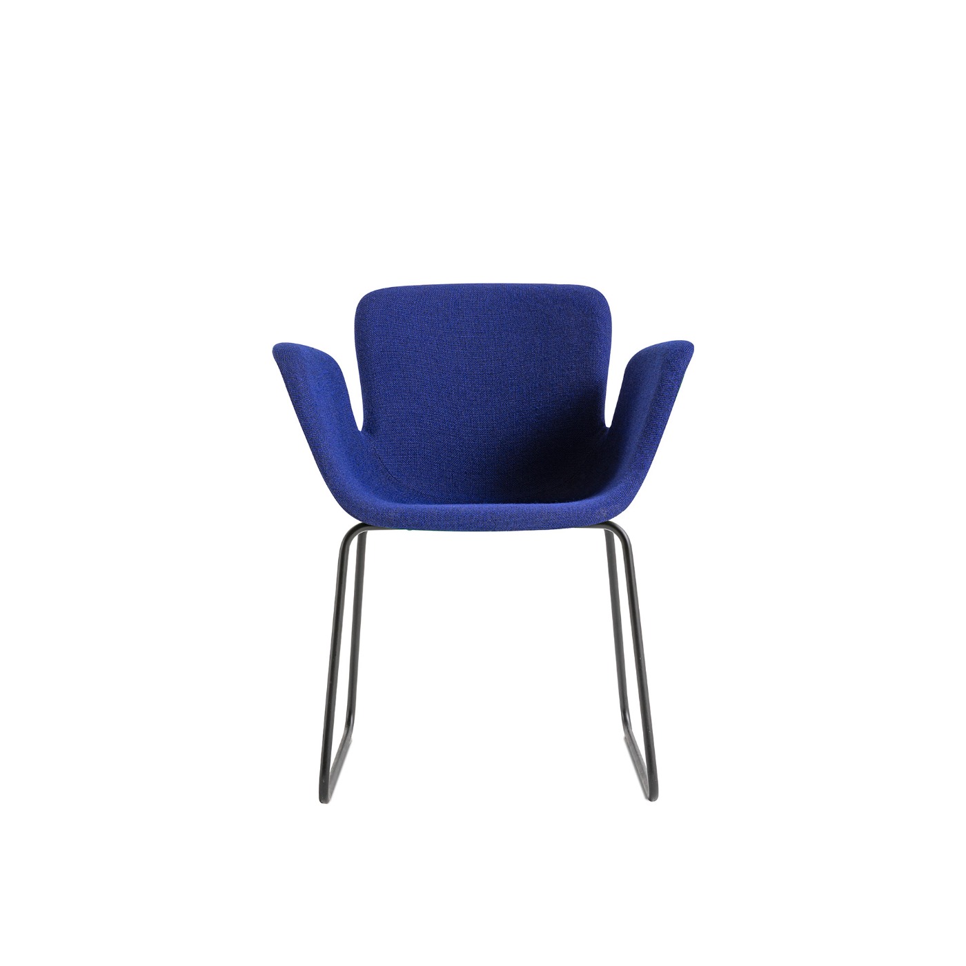 Haworth Juli Soft chair in electric blue with metal legs