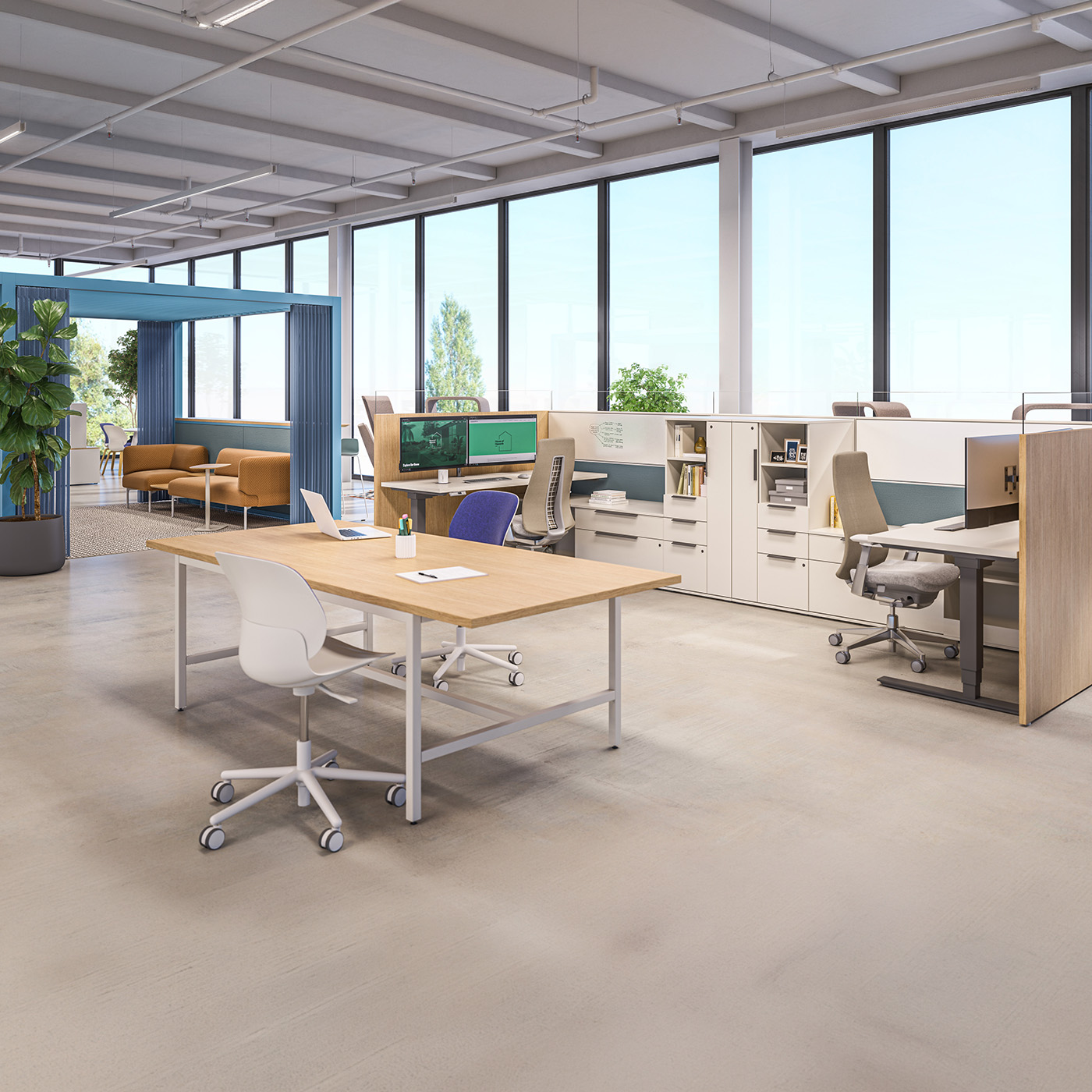 Also shown - Maari5-star chair, Fern chairs, Pergola and Cabana Island in the background