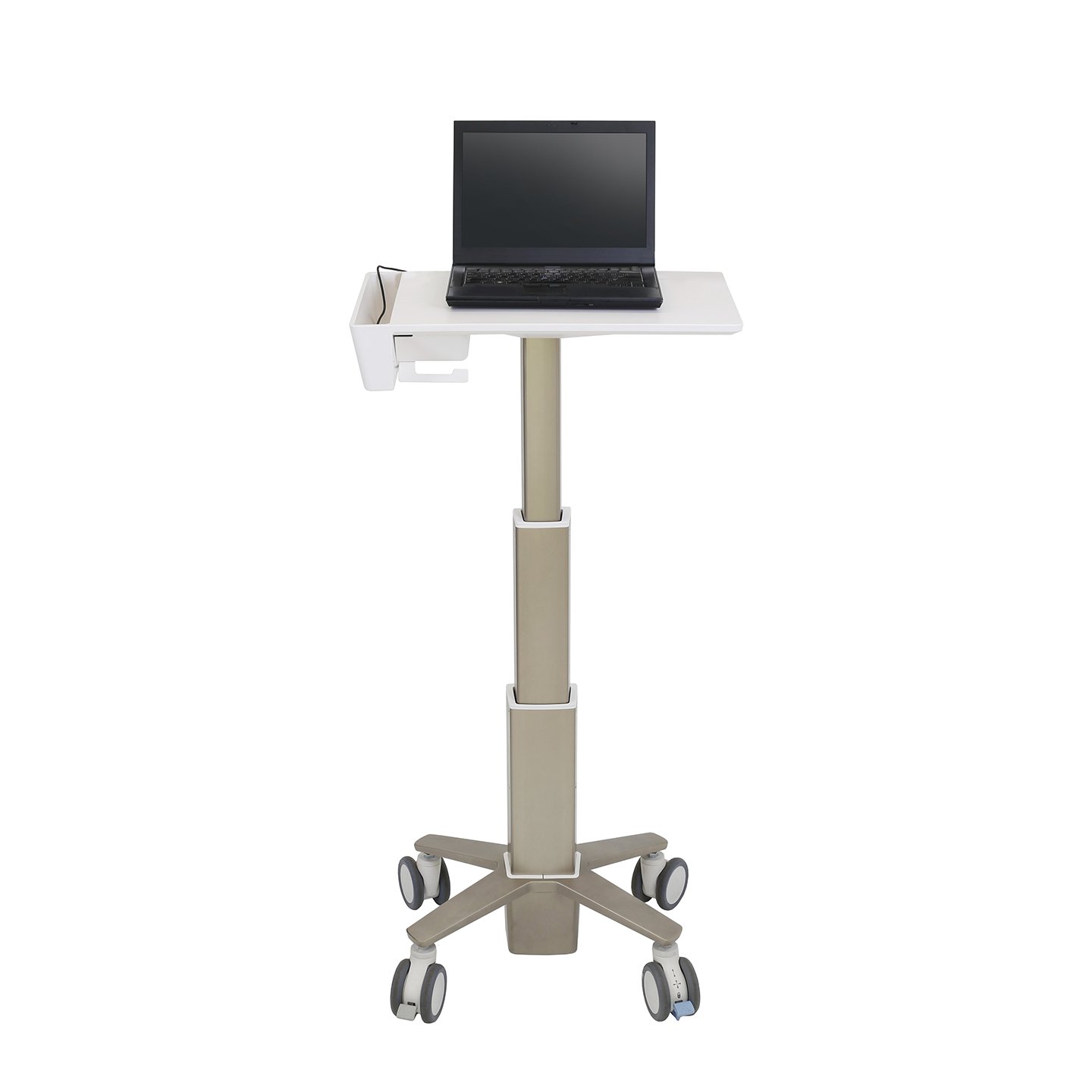 Haworth Carefit Slim Accessories with Laptop on top front high with adjustable height