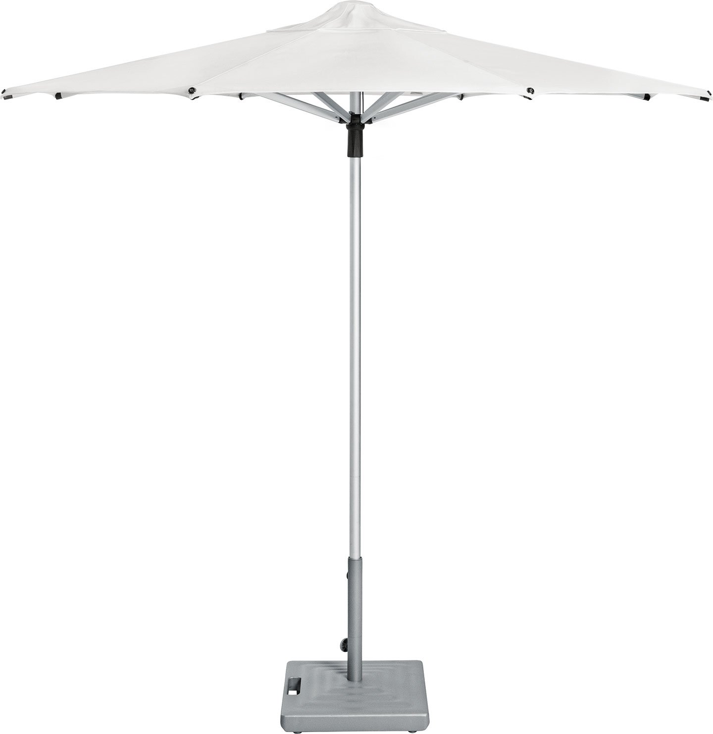 Haworth Janus Titan Umbrella Accessories with white top and grey base