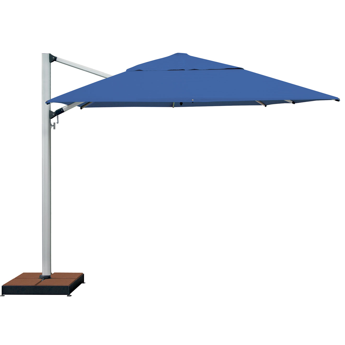 Haworth Janus Titan Umbrella Accessories with blue top and black base