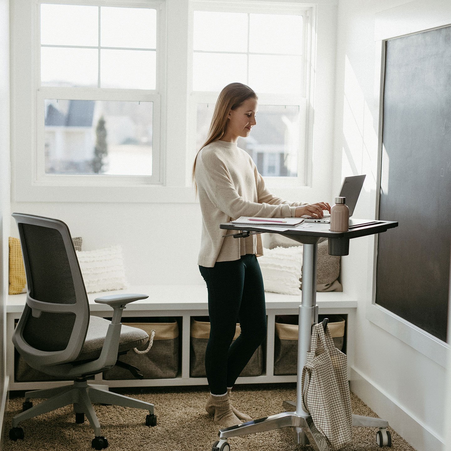 Haworth sit sale stand desk