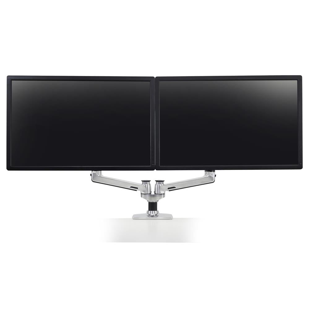 Haworth Monitor Arm Accessories with double monitor capabilities and full motion