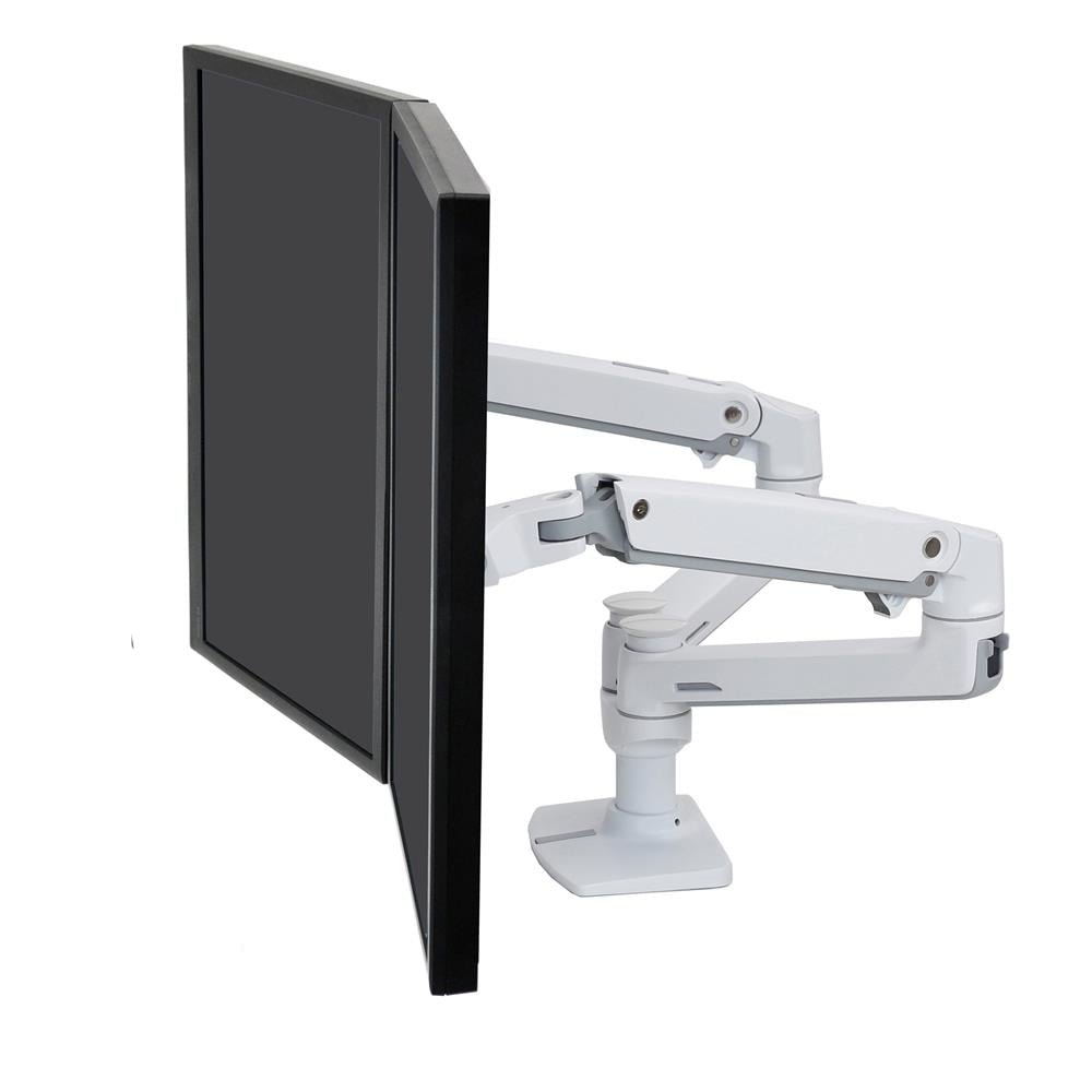 Haworth Monitor Arm Accessories with double monitor capabilities and full motion