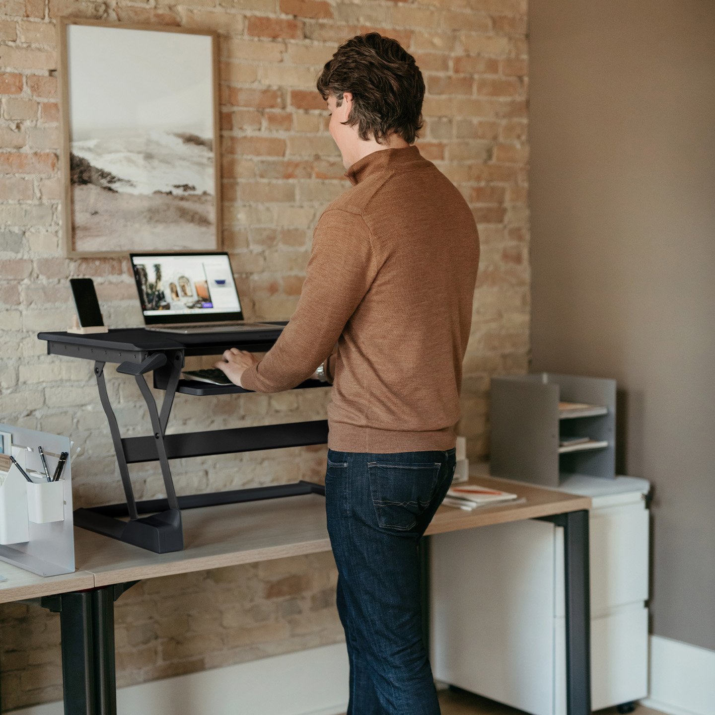 See Sit Stand Workstations offered by Haworth Haworth