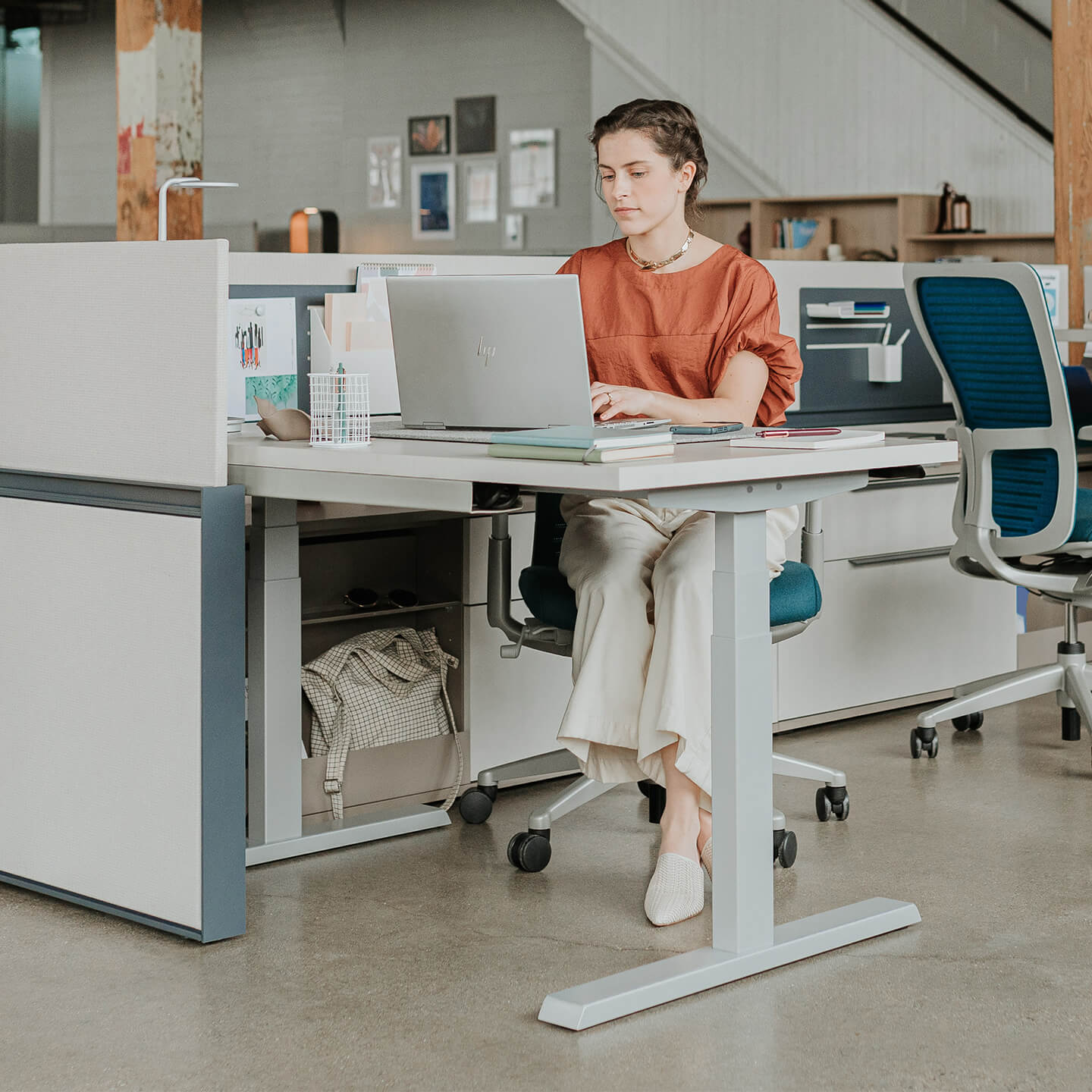Haworth sit stand desk online