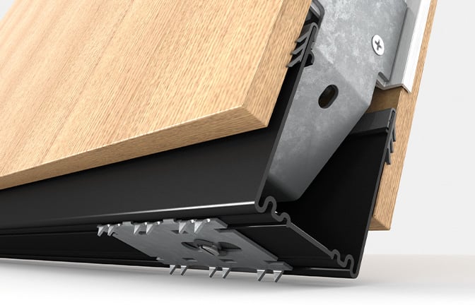 Haworth non marring connectors for floors