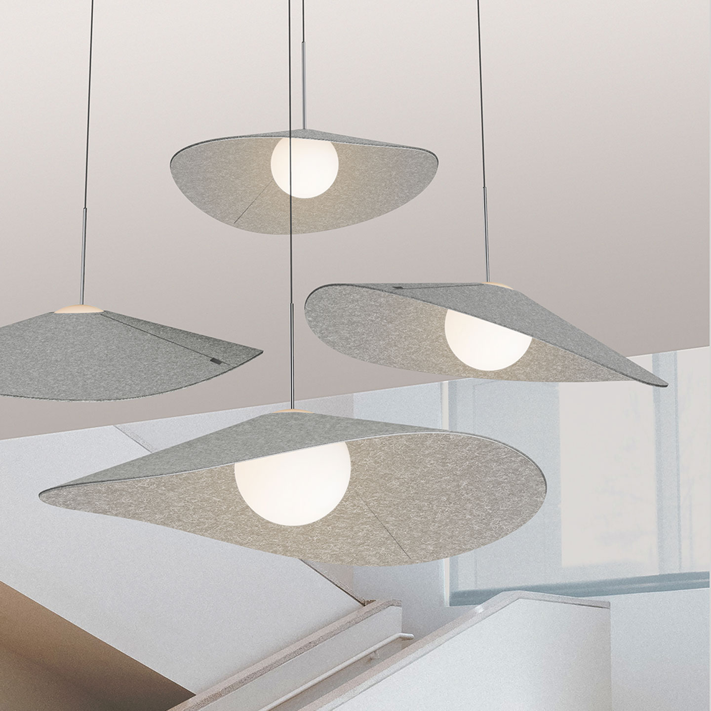 See Haworth Bola Felt Lighting Haworth