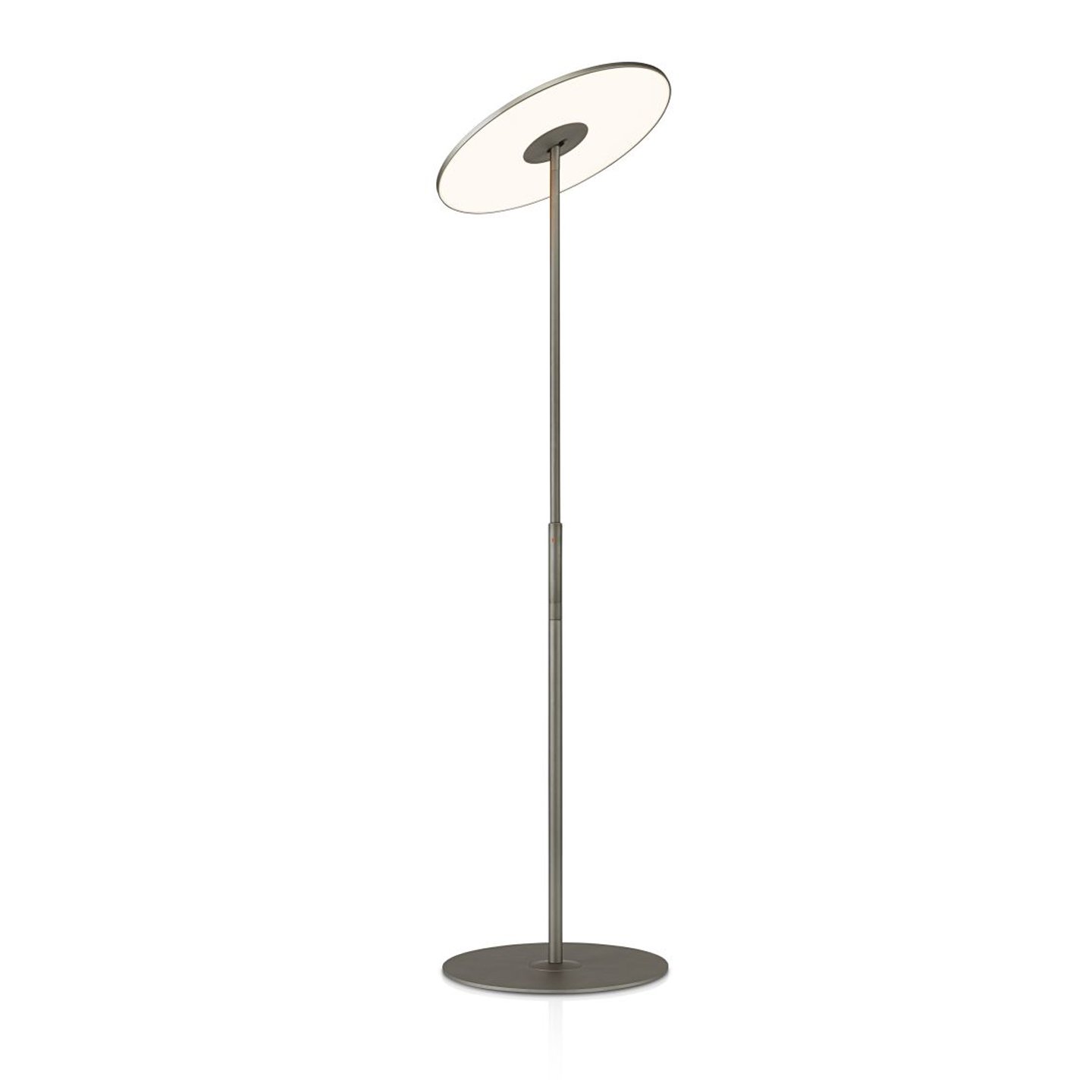 Haworth Circa Lighting Lamp tall with circular base in grey