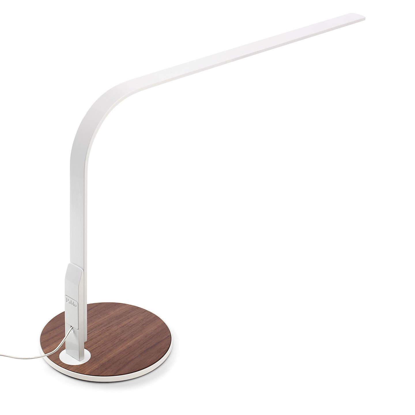 Haworth Lim360 Lighting with white rod and veneer base