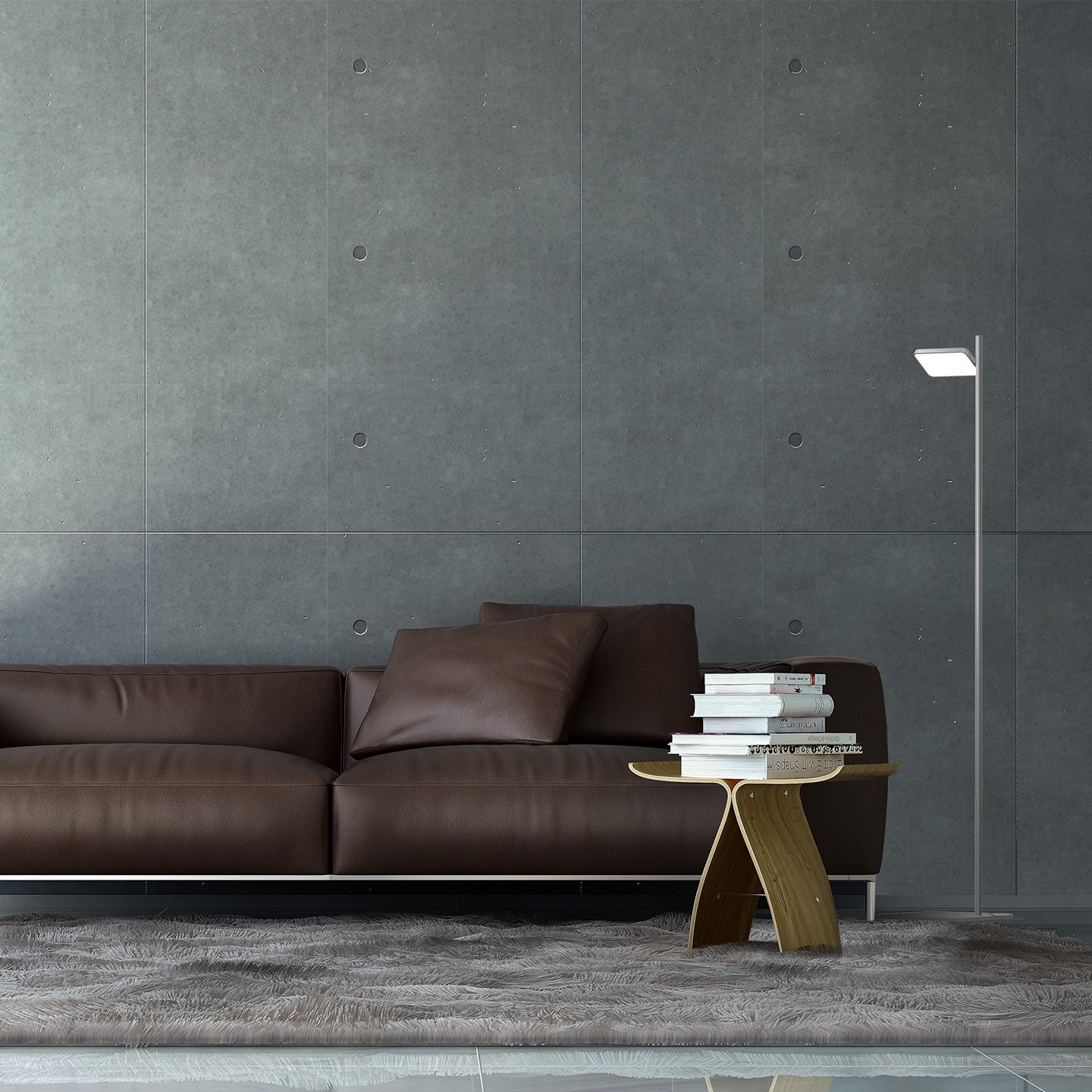 The clean design of the Talia lamp only encompasses the essential elements of its lighting purpose.