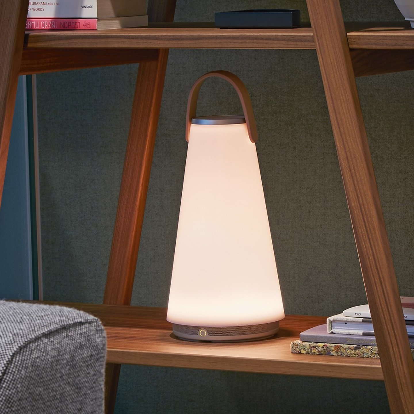 Haworth Uma Lighting on office shelving unit