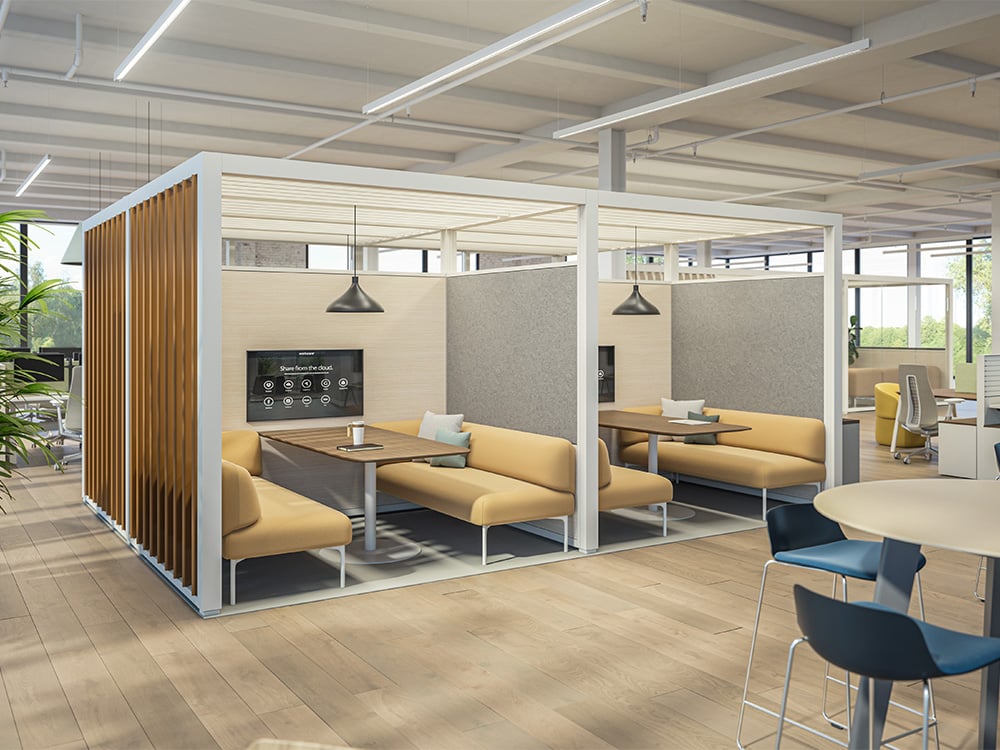 Haworth Pergola with Resonate lounge inside