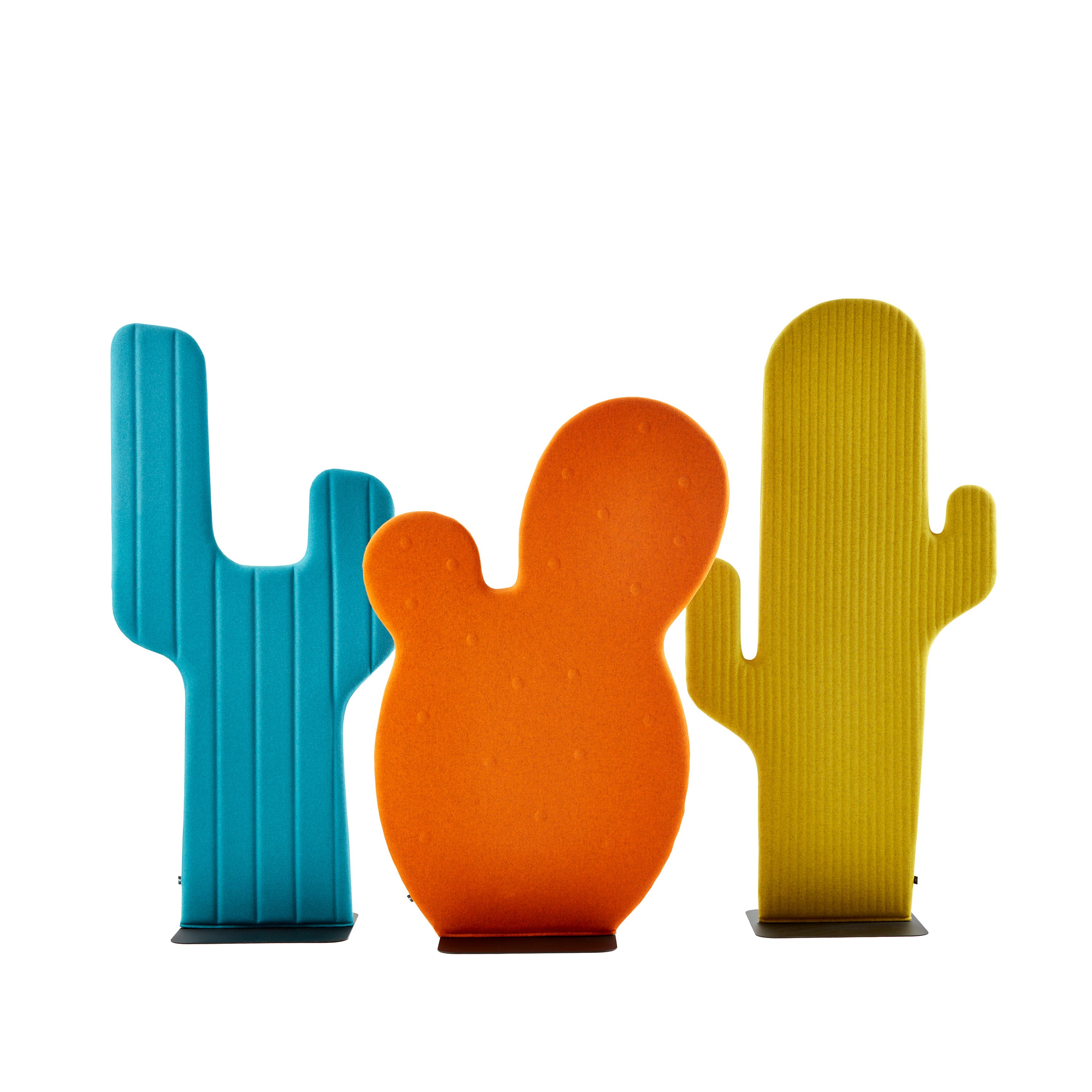 Haworth Buzzicactus screen in blue, orange, and yellow color