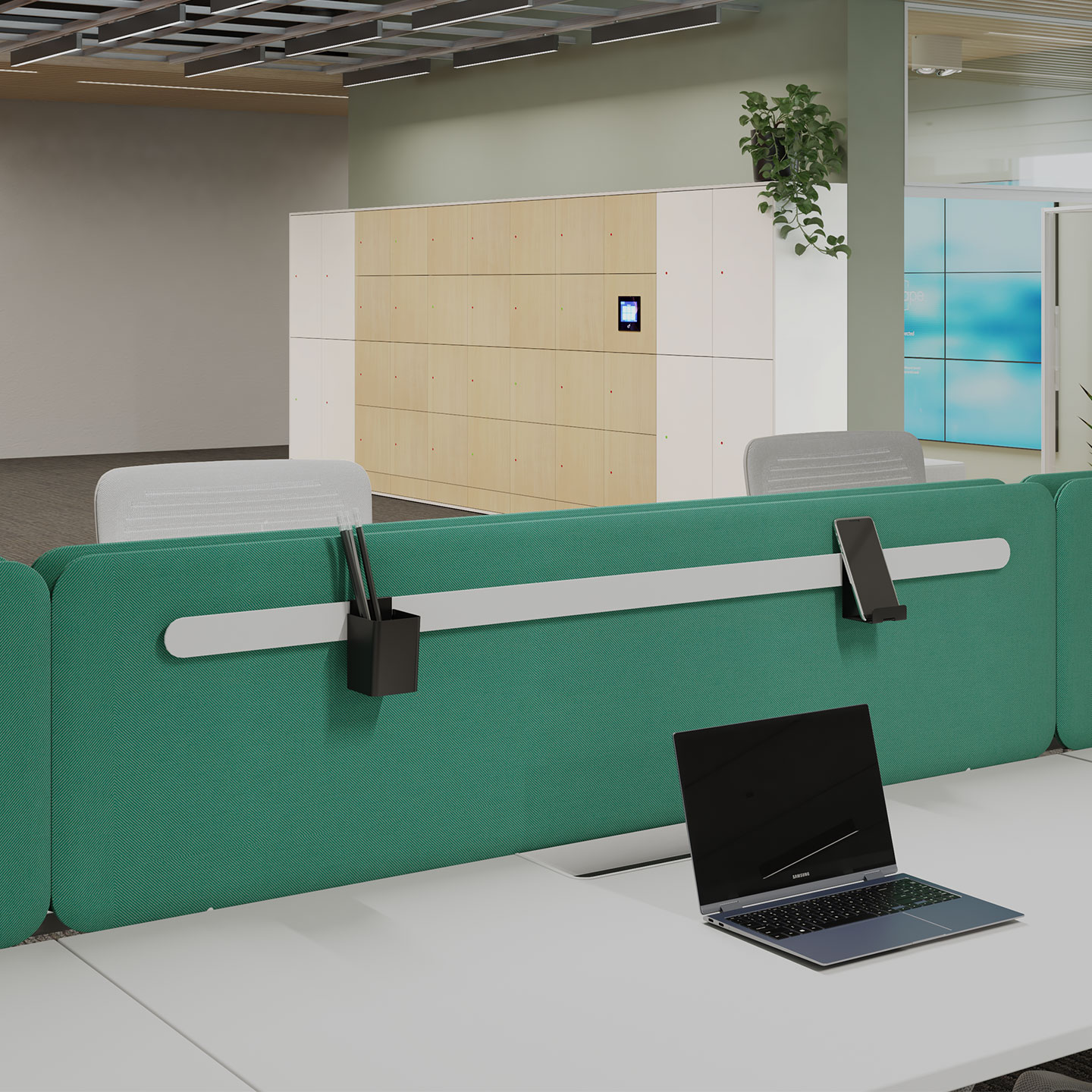 ワークステーション Harmony HAWORTH | USED 6' x 6' Workstation 42