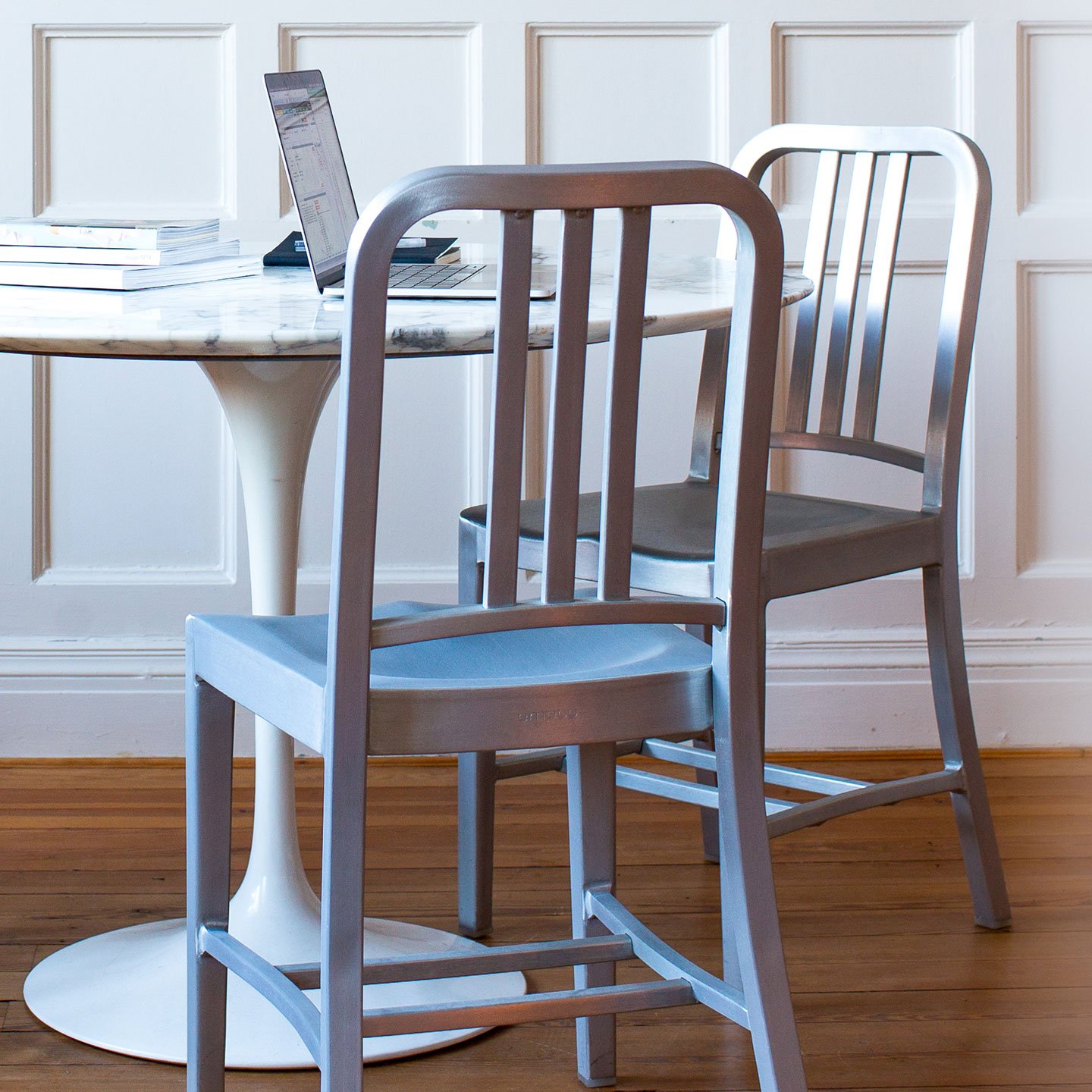 Aluminum navy 2025 chair
