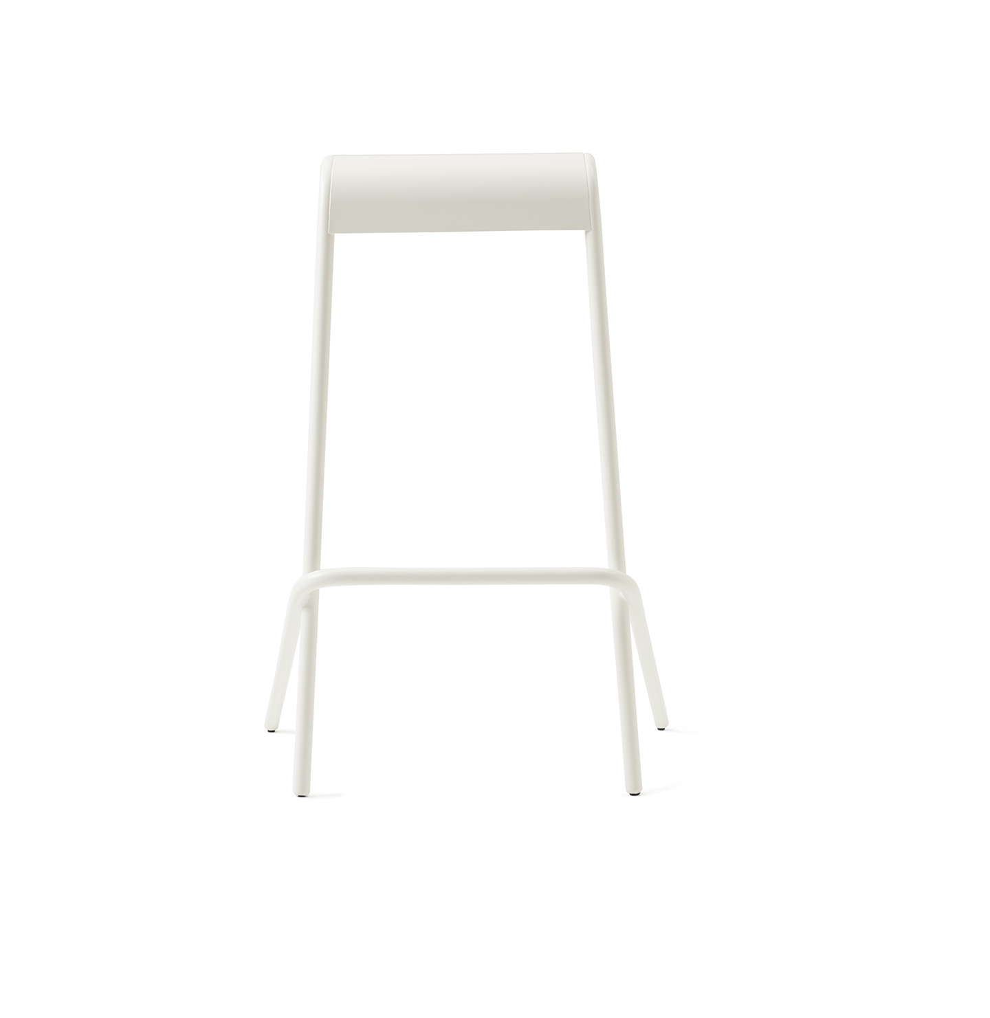 Haworth Alodia white stool front angle