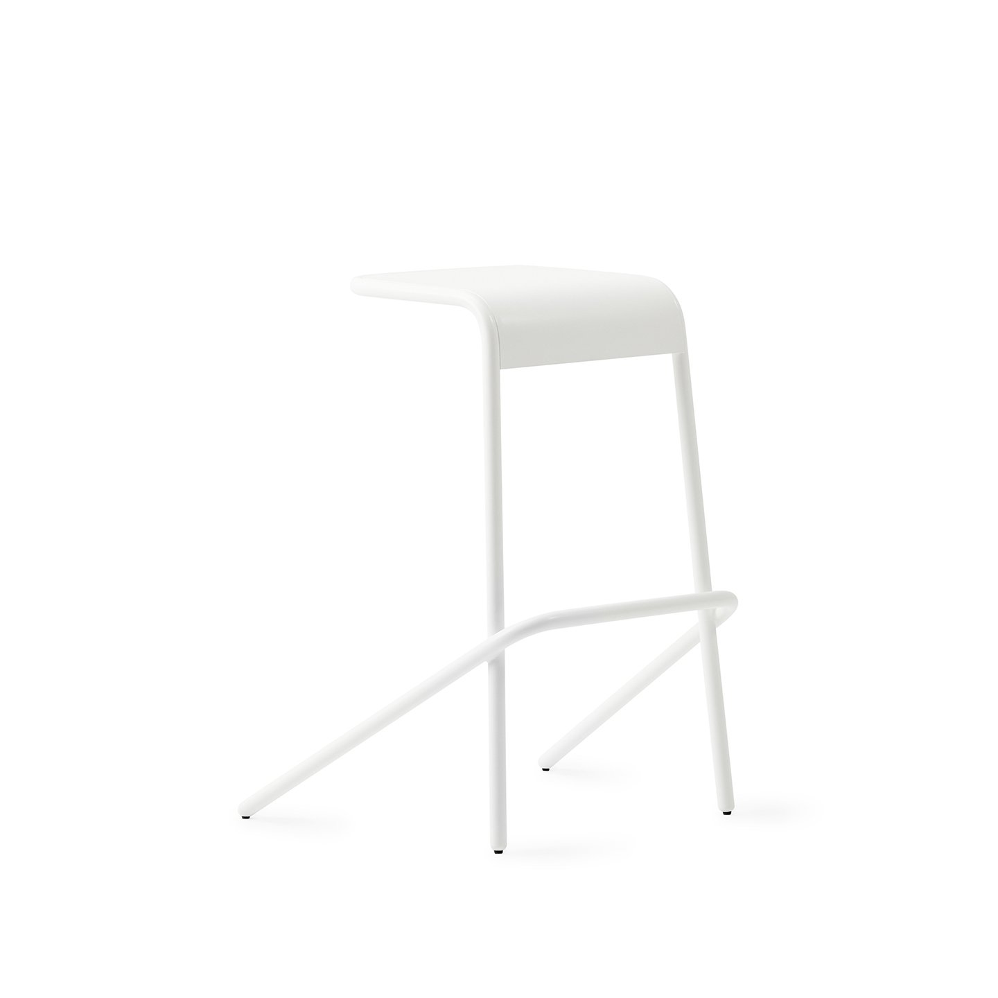 White sweep photography of Cappellini's Alodia Stool