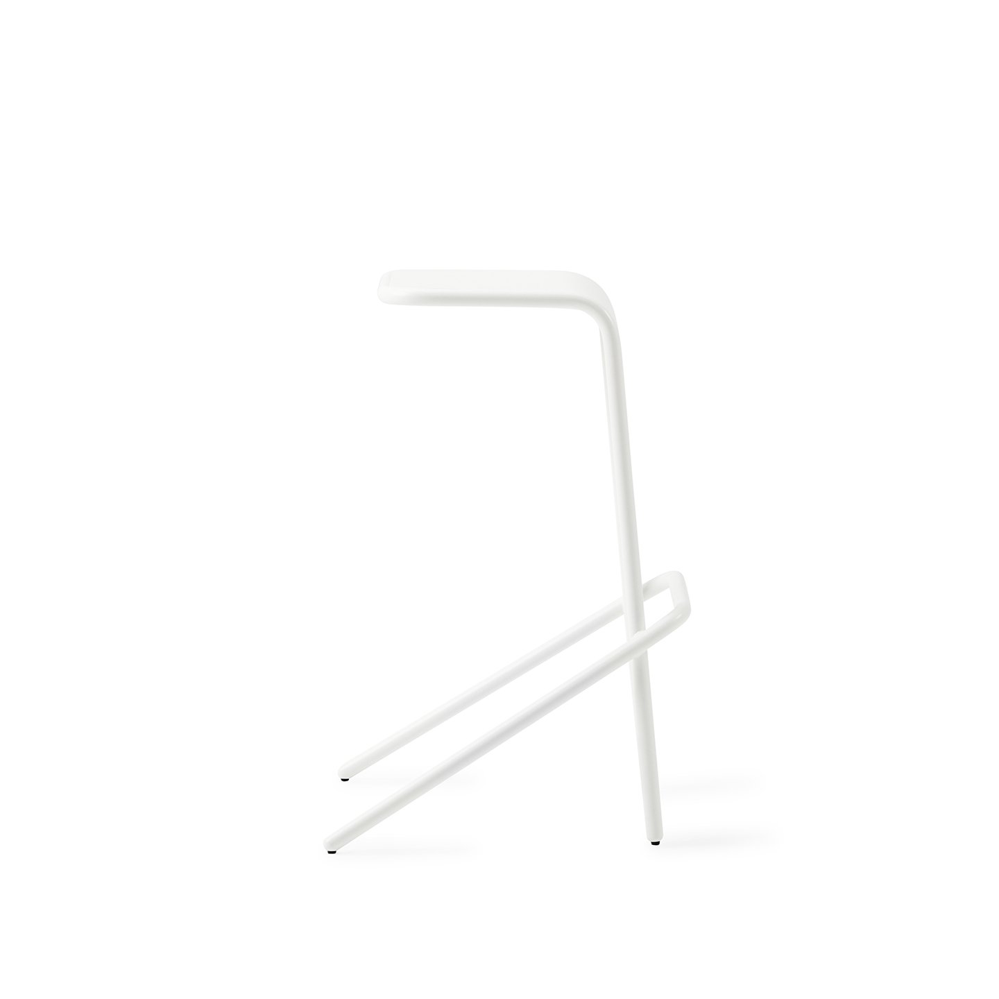 White sweep photography of Cappellini's Alodia Stool