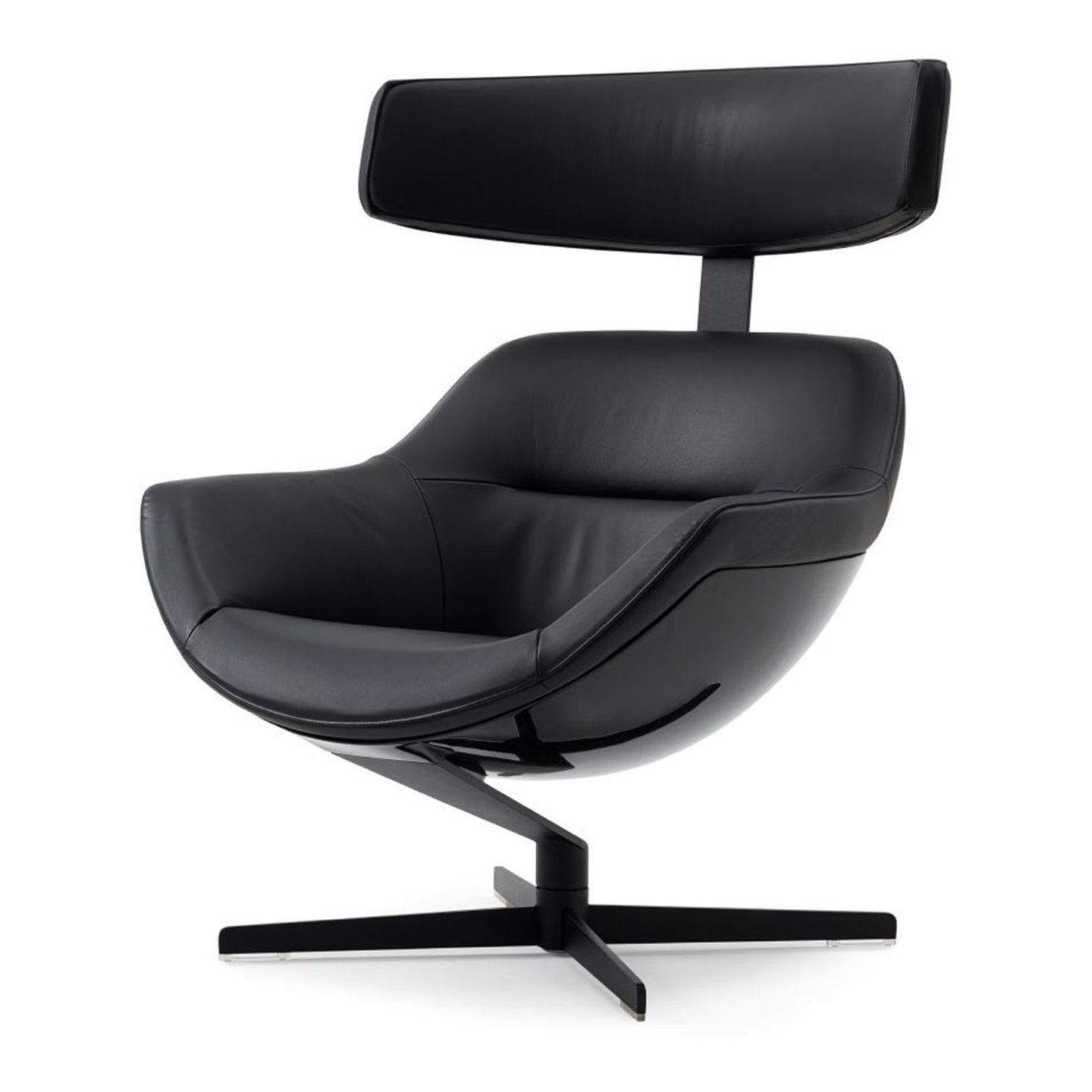 Haworth Auckland chair in black leather