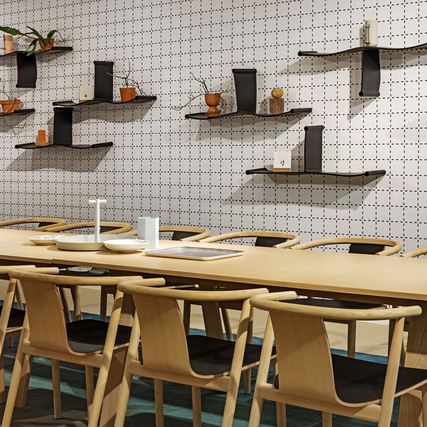 Haworth Bac chairs in black and brown in a restaurant