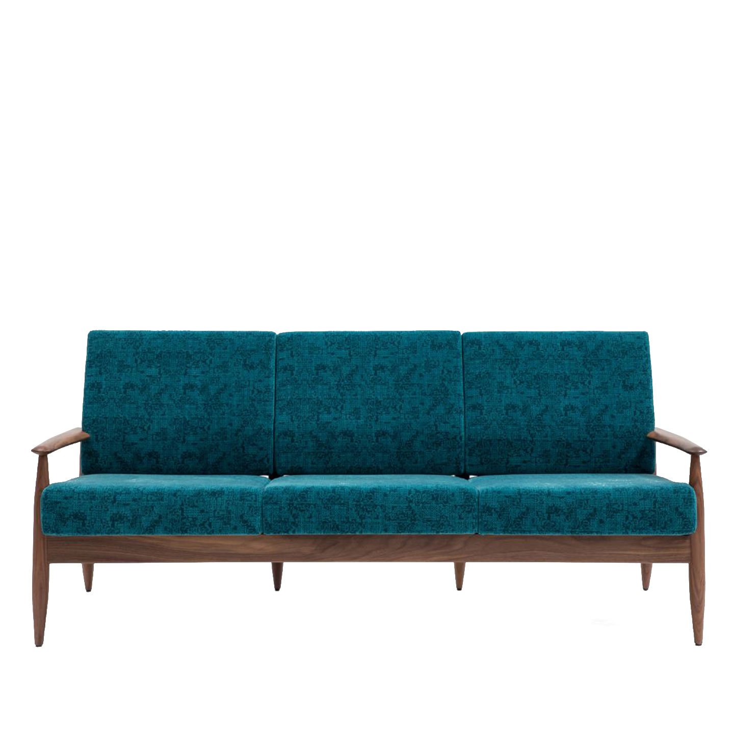 Haworth Buzzi Nordic ST100 lounge sofa in teal blue color