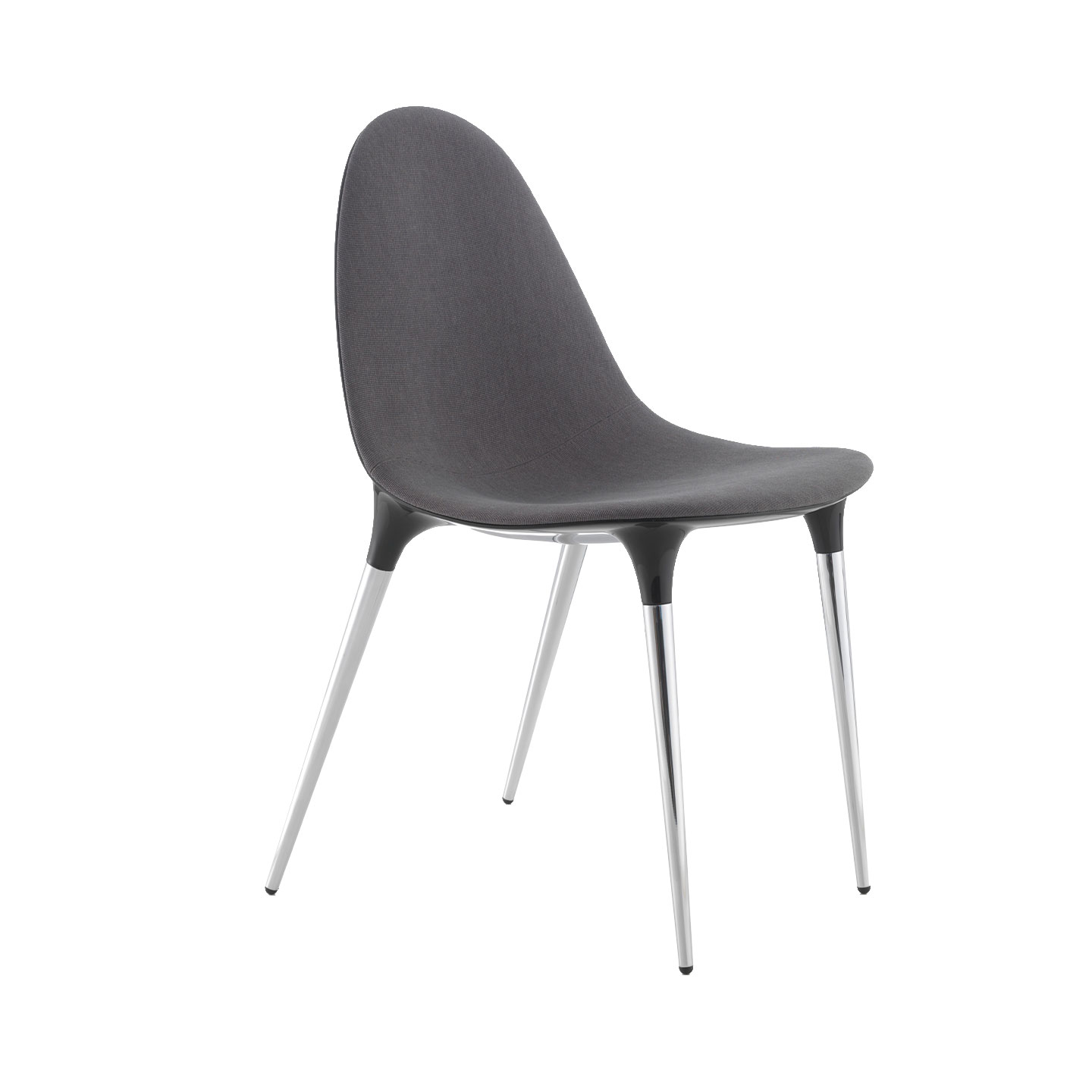 Haworth Caprice chair in grey color with metal legs
