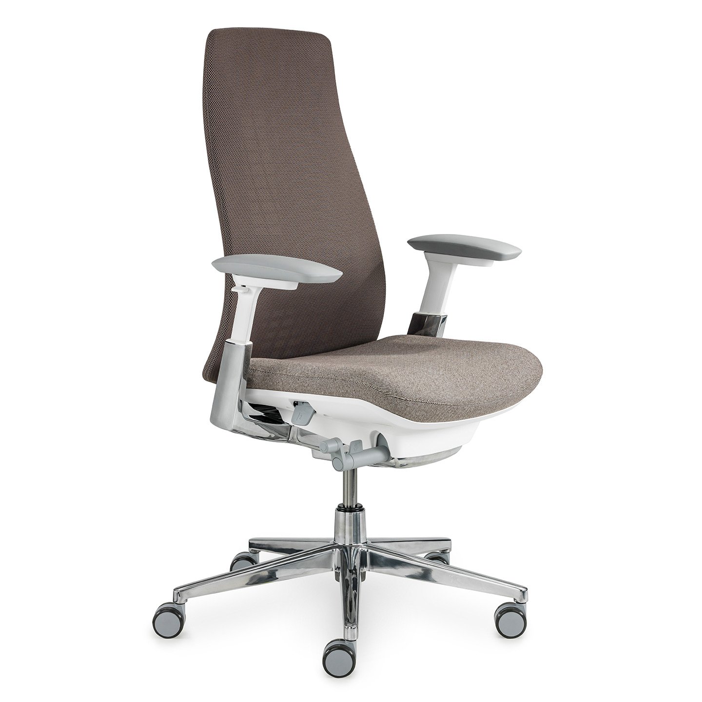 Haworth Fern Task chair in brown seen at an angle