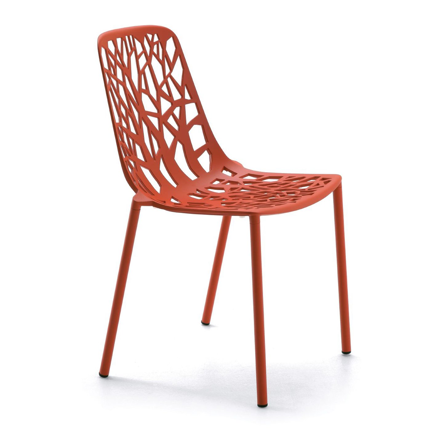 Haworth Forest chair in red color in a side view
