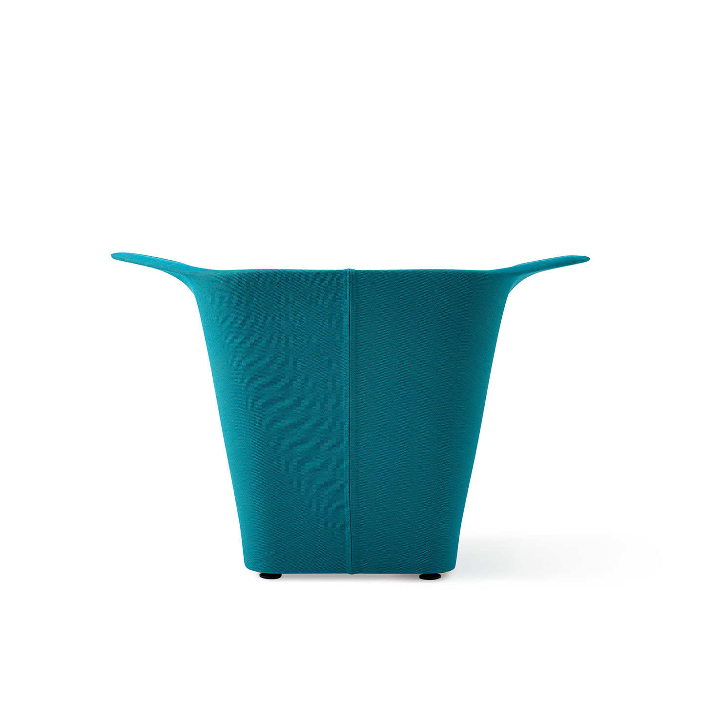 Haworth Garment lounge chair in teal color back view
