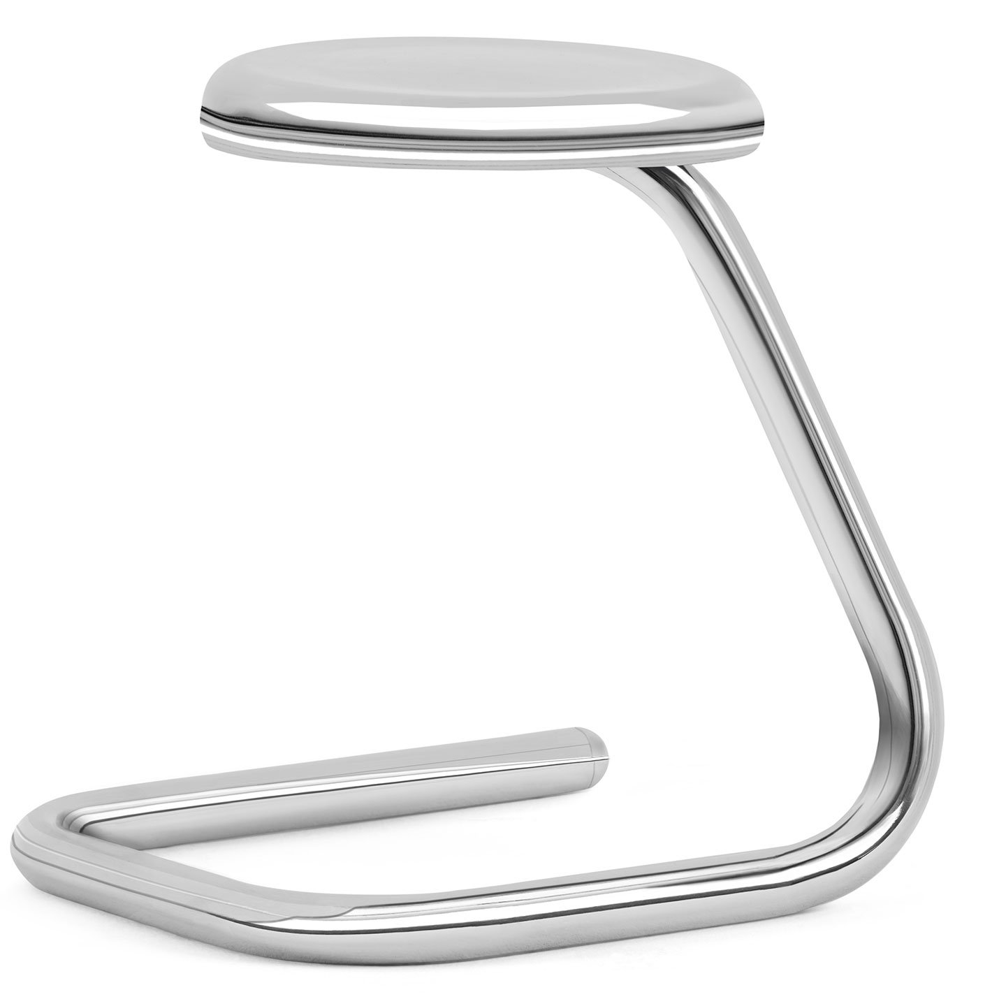 Haworth K700 stool in metal in angular view