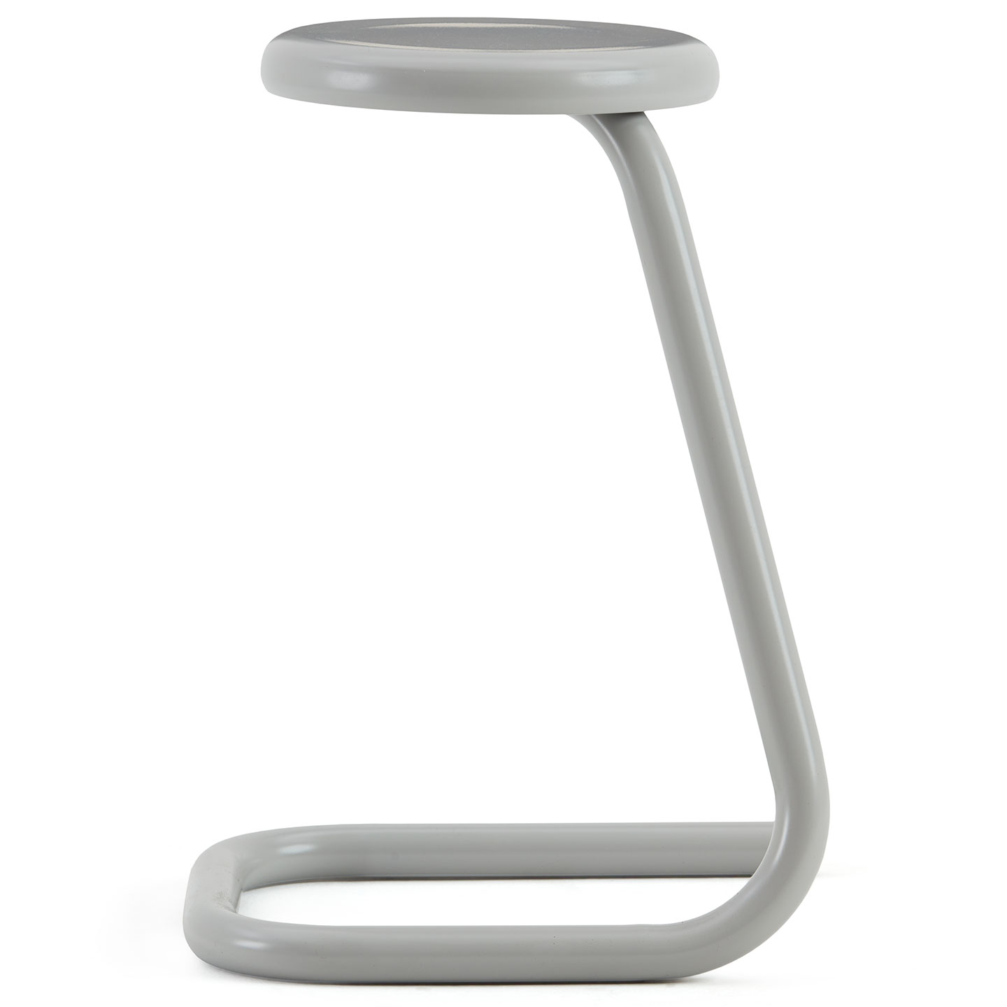 Haworth K700 stool in light grey color front view