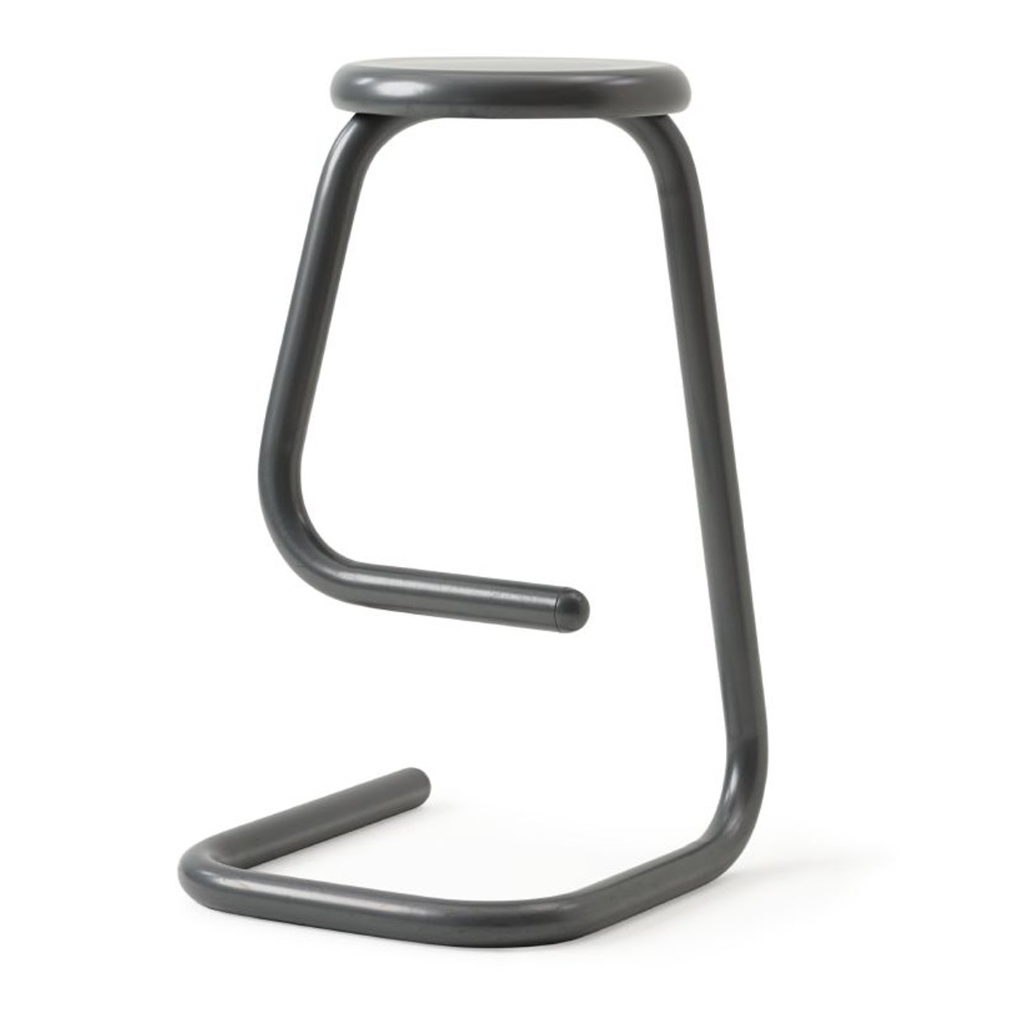 Haworth K700 stool in grey color front view