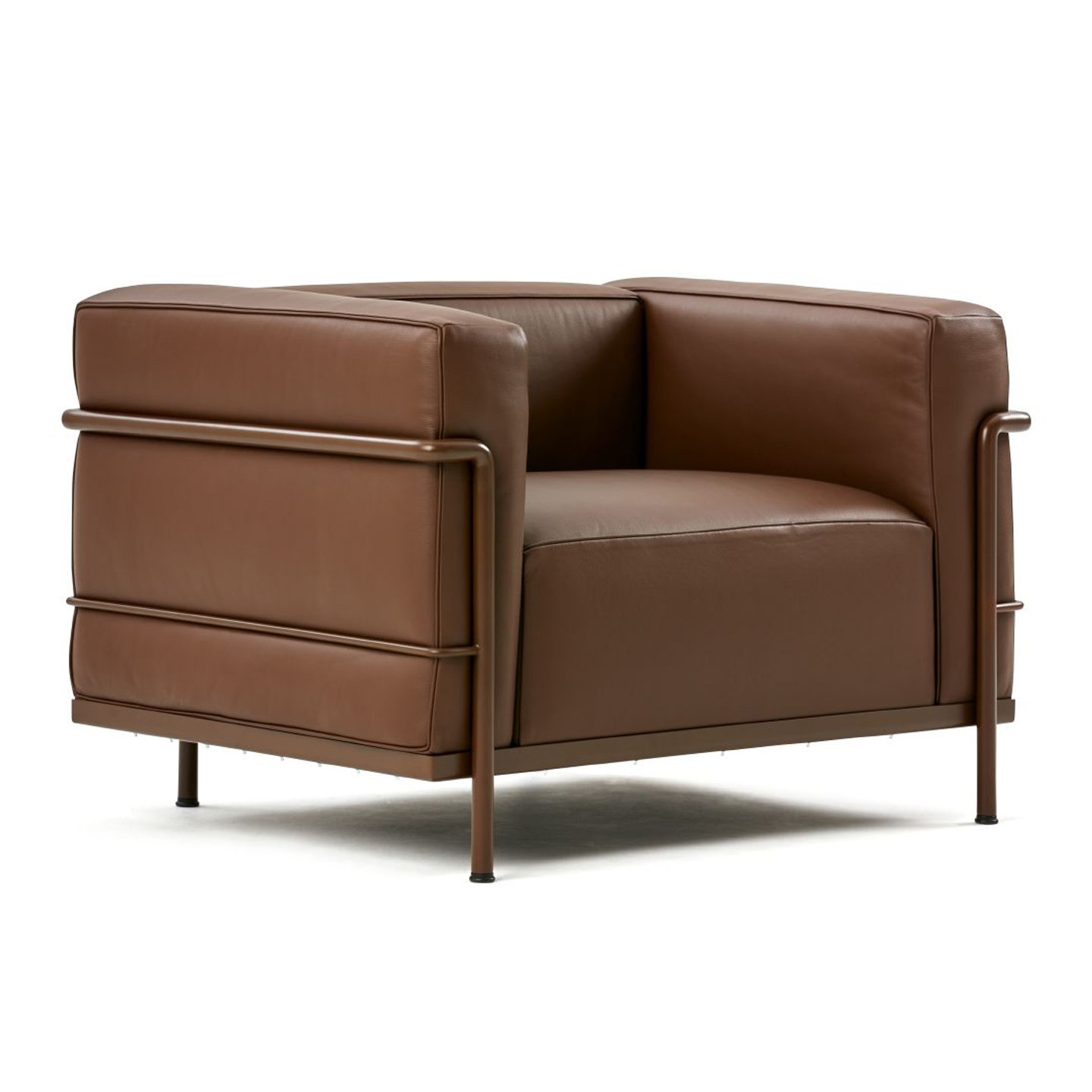 Haworth LC3 lounge chair in brown leather