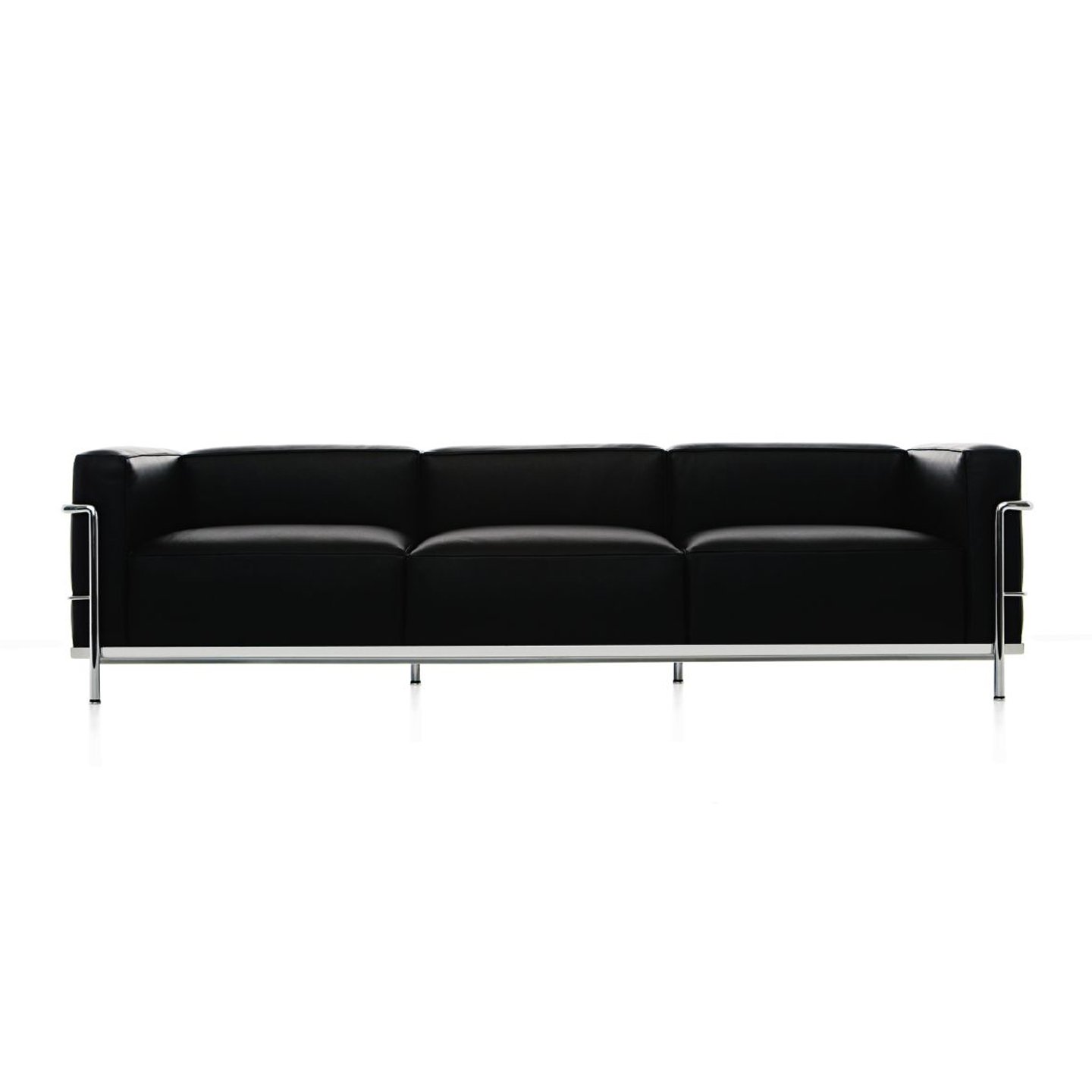 Haworth LC3 three seater sofa in black upholstery