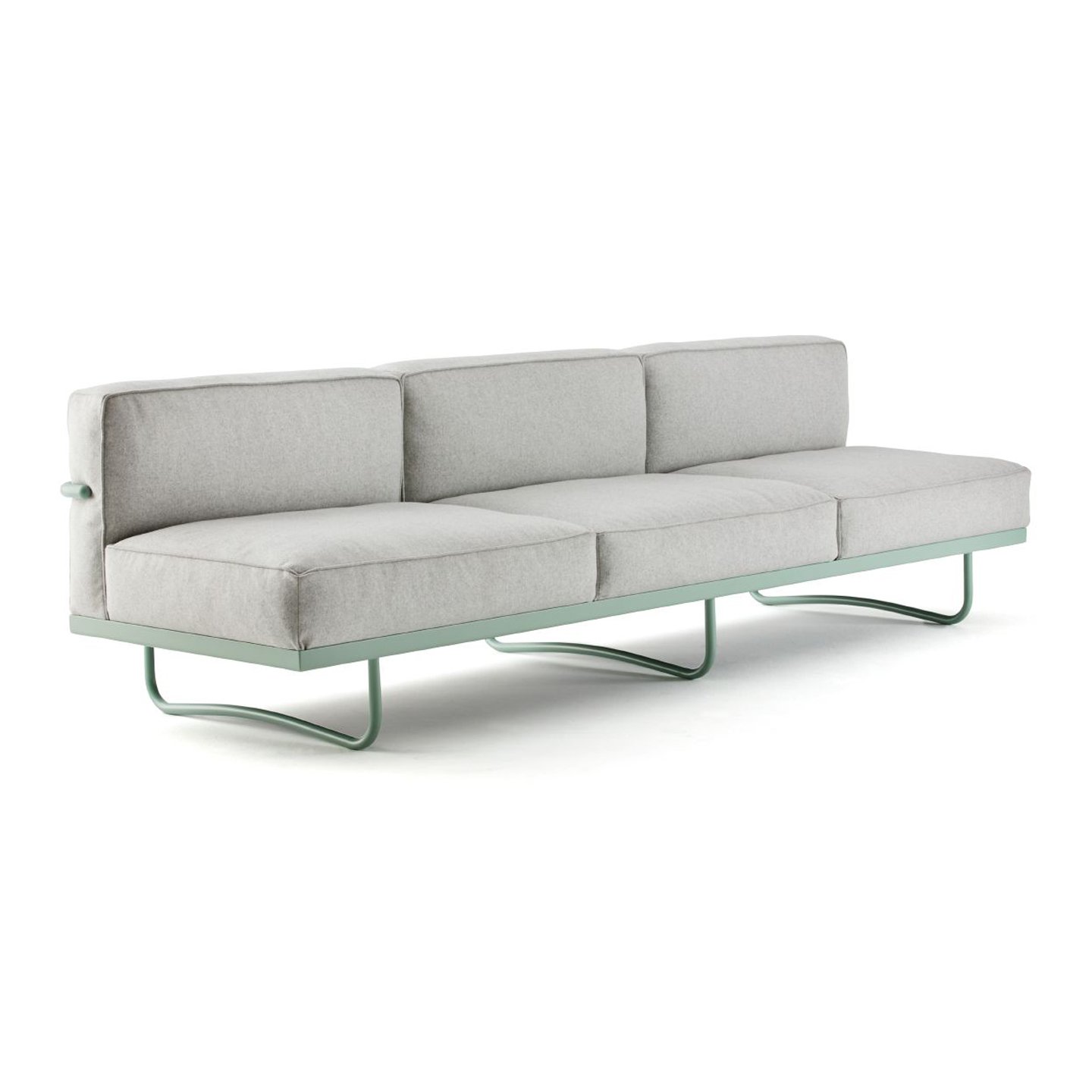 Haworth LC5 three seater lounge sofa in grey color