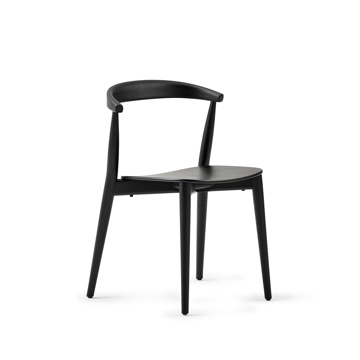 White sweep photography of Cappellini's Newood Light Chair and Stool 