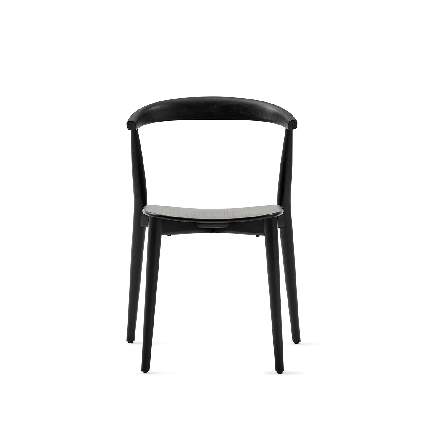 White sweep photography of Cappellini's Newood Light Chair and Stool 