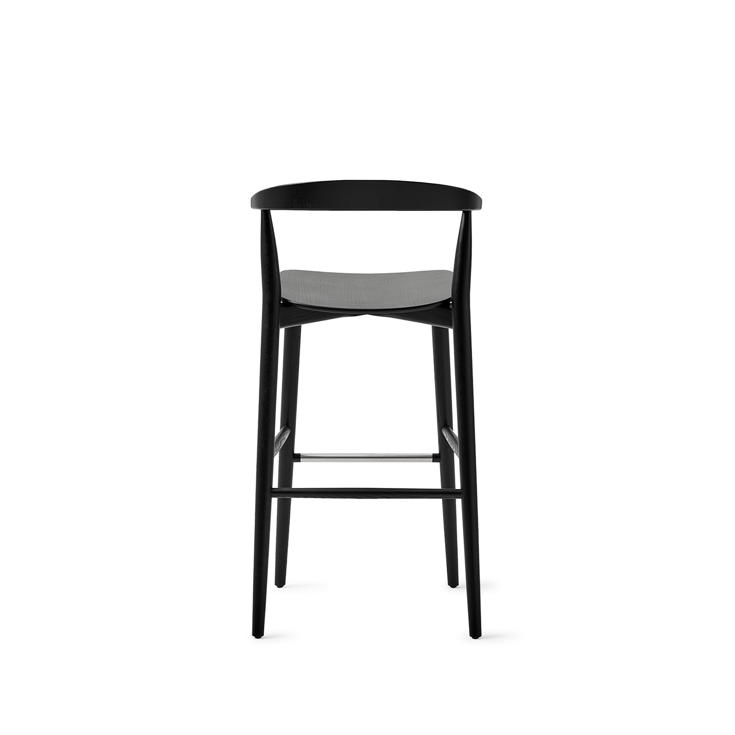 White sweep photography of Cappellini's Newood Light Chair and Stool 
