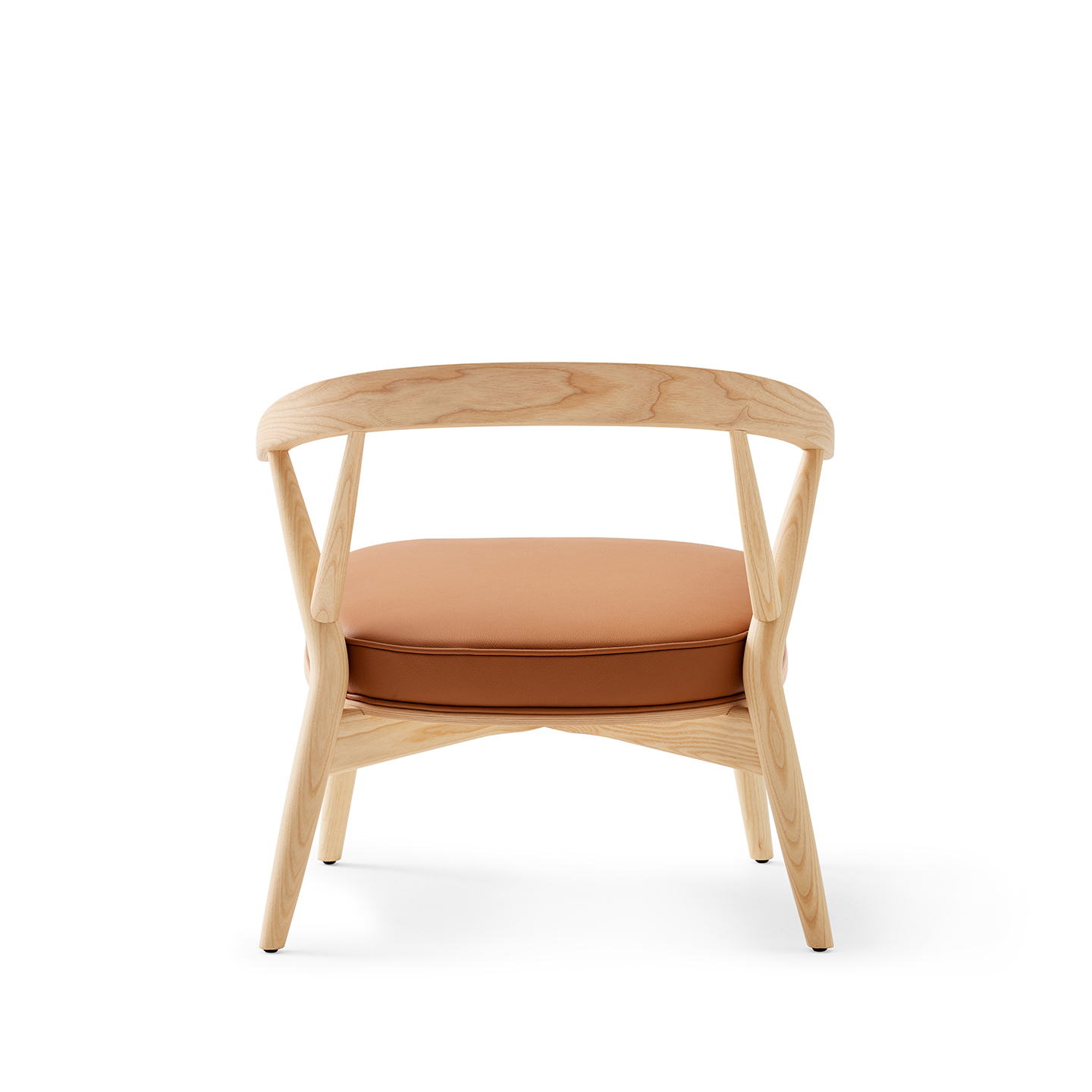 White sweep photography of Cappellini's Newood Light Chair and Stool 
