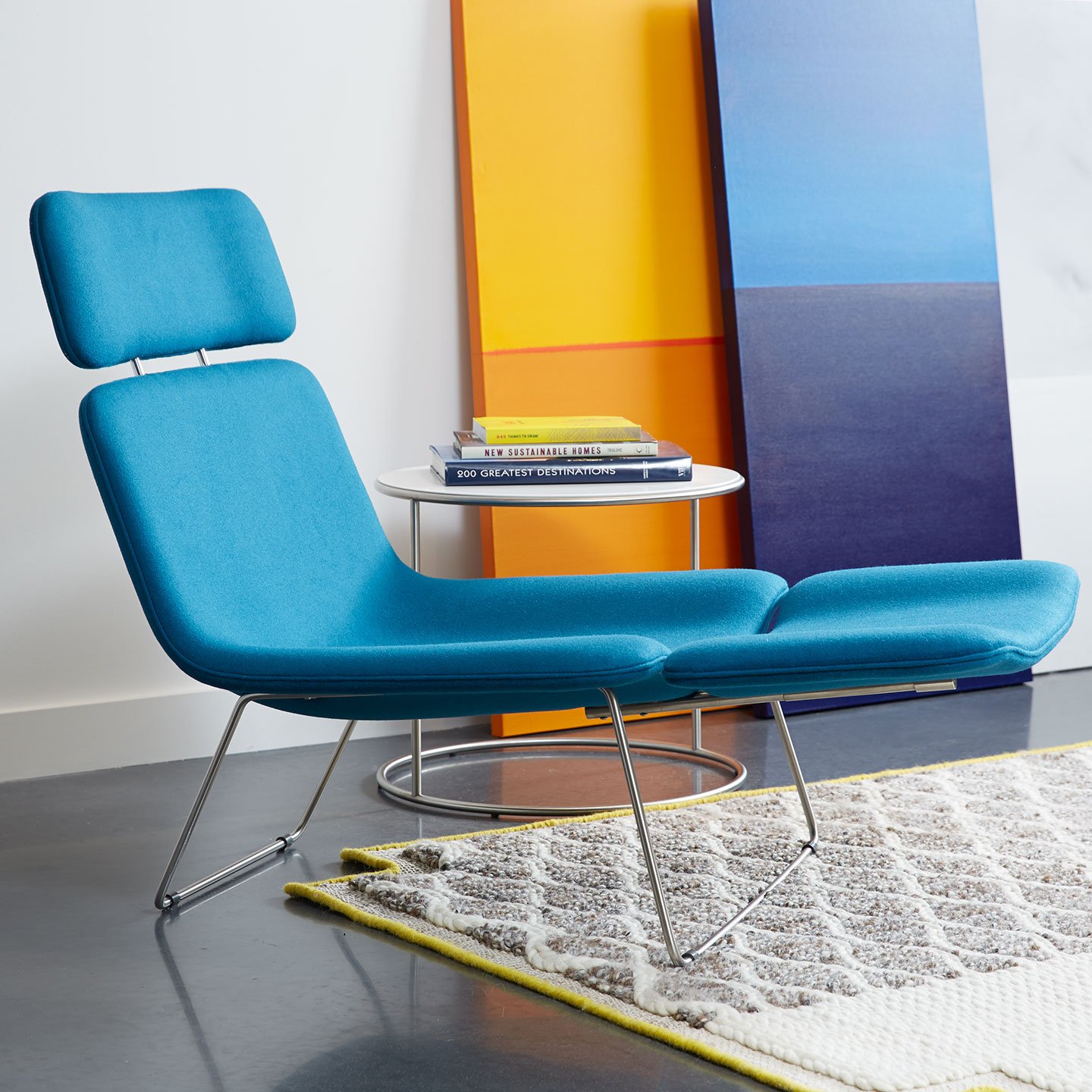 Spring lounge top chair