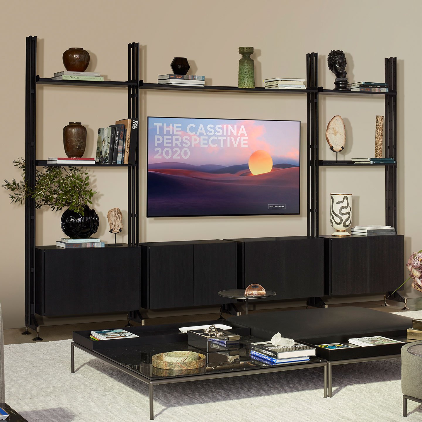 Infinito Wall in black home living room i