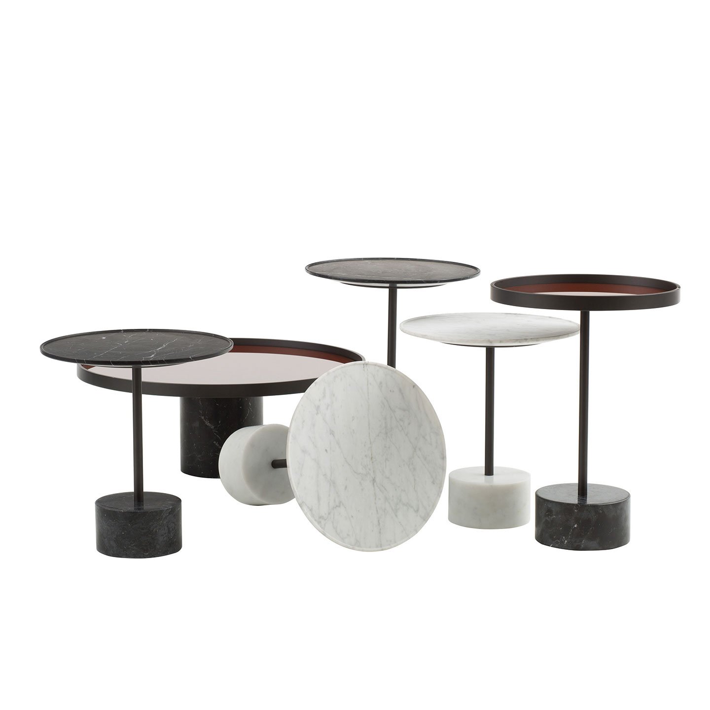 Haworth 9 table with circular base and circular top