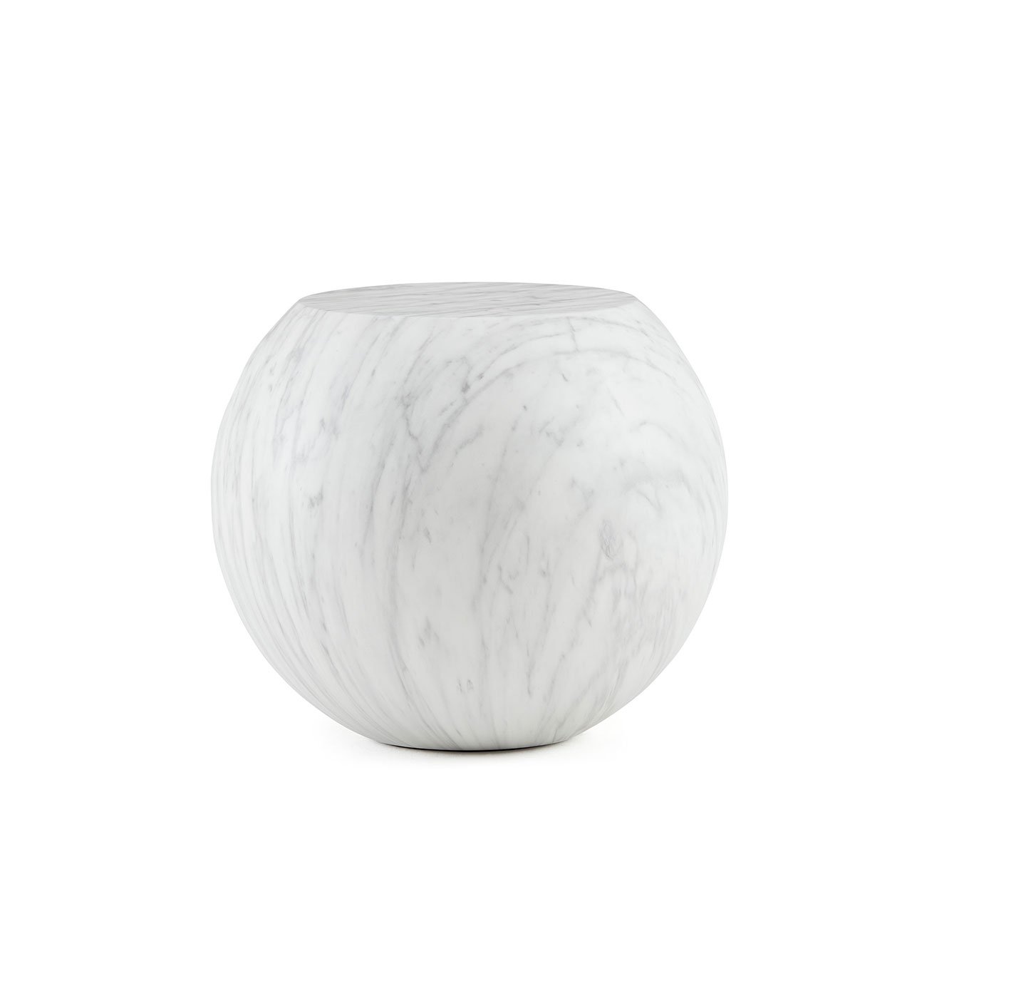 Haworth bong side table in white marble