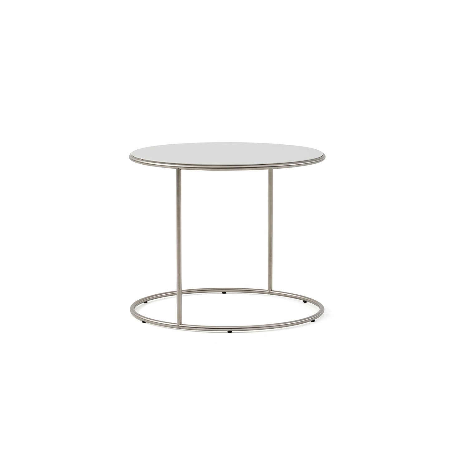 Haworth Cannot Table Circular top with matte magnolia finish